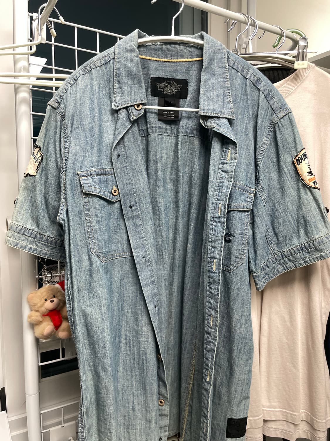 빈티지 할리 데님 반팔자켓 상품이미지1