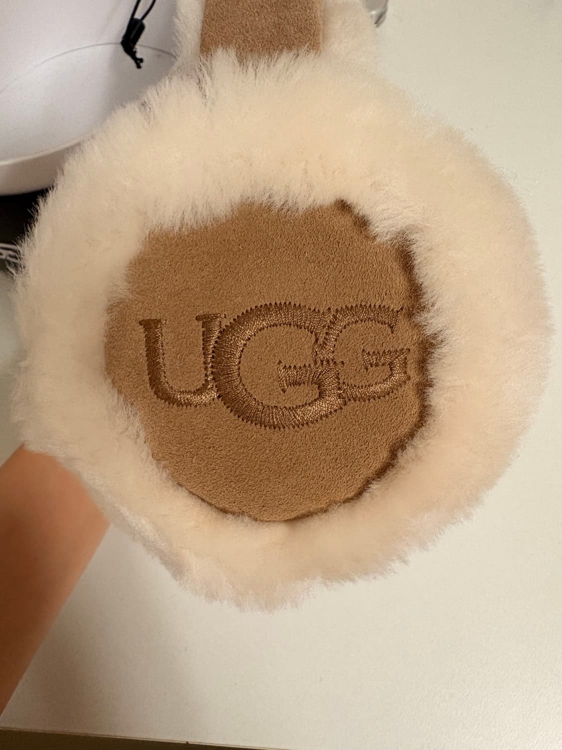 Ugg 어그 빅 로고 양모 귀마개 체스넛 상품이미지5
