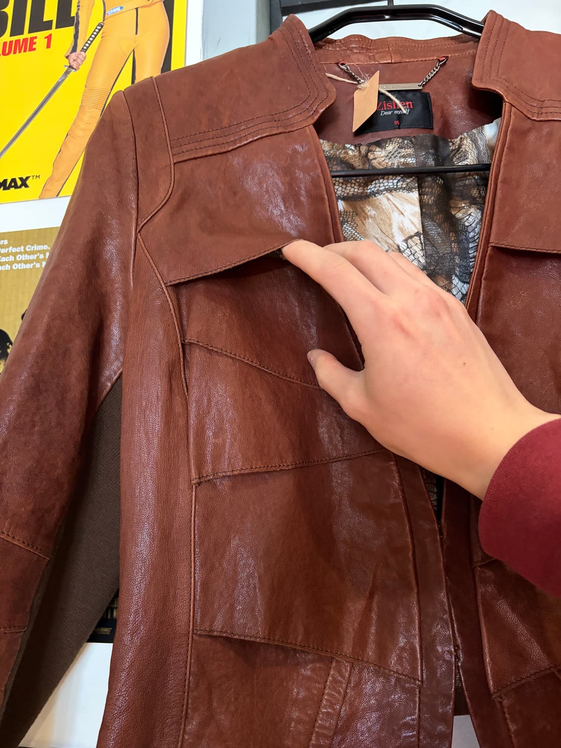 zishen 양가죽 레더자켓 상품이미지2