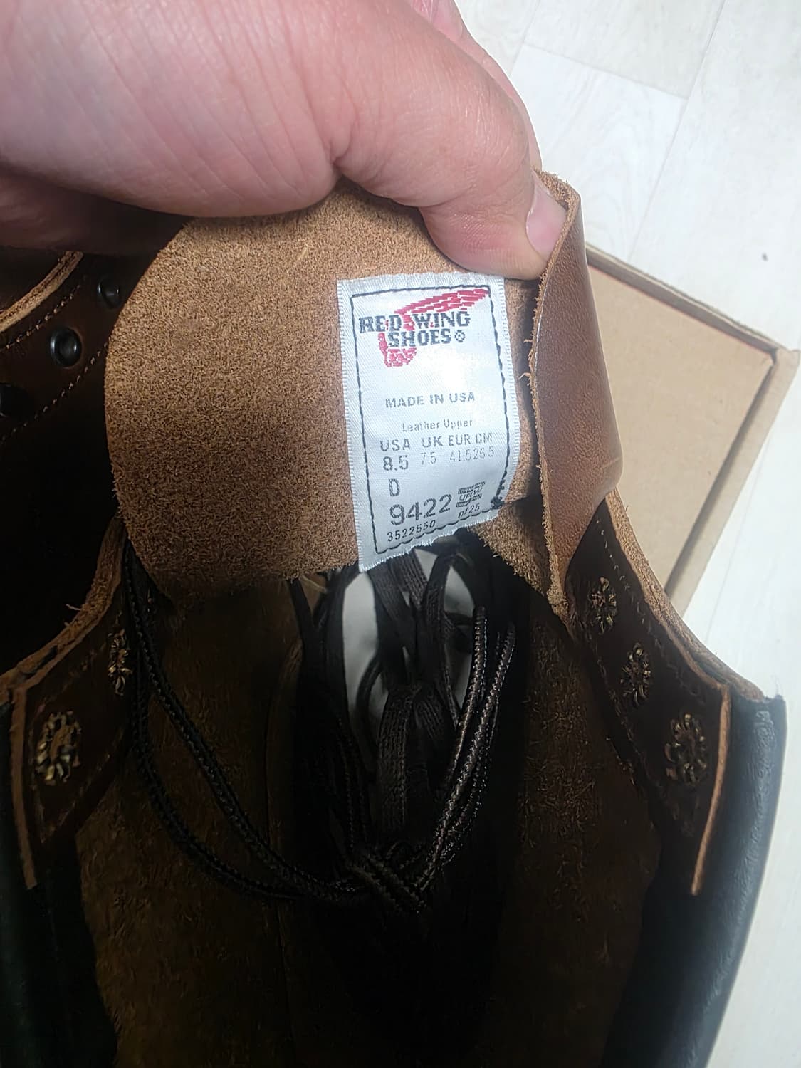 레드윙 벡맨 9422 시가컬러 265 상품이미지4