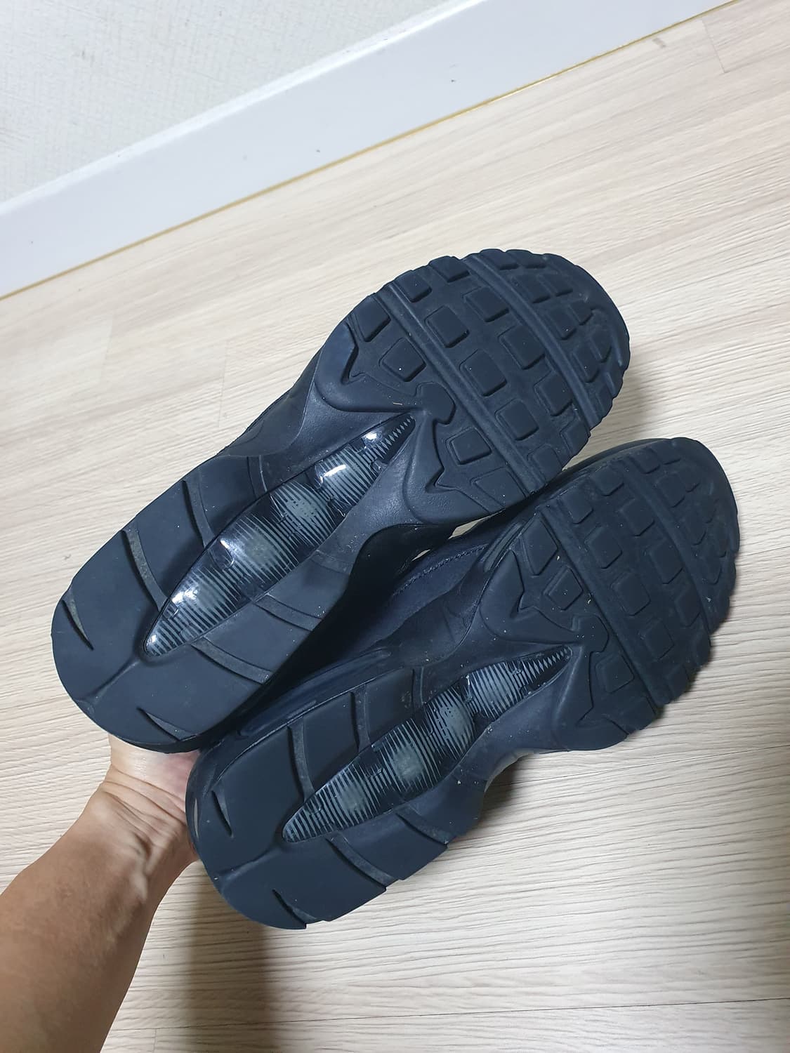 나이키 에어맥스 95 올블랙 운동화 275 상품이미지7