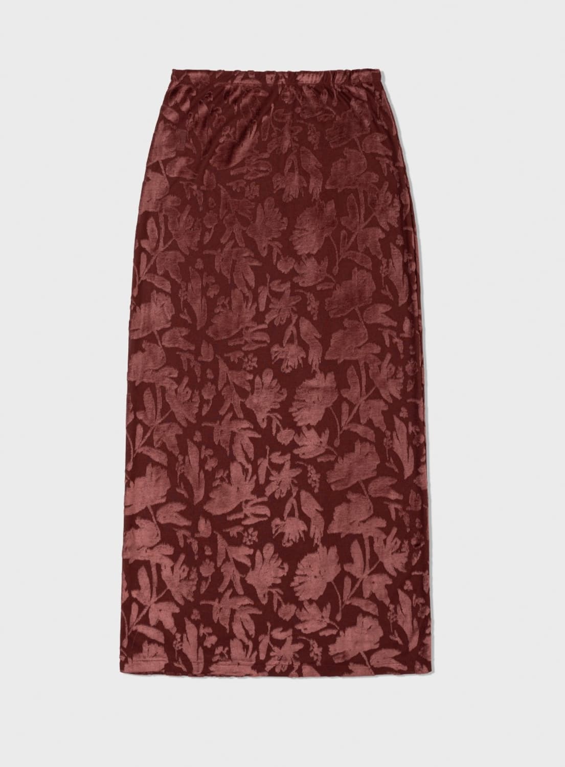 nuuanu hove long skirt_wine 상품이미지1