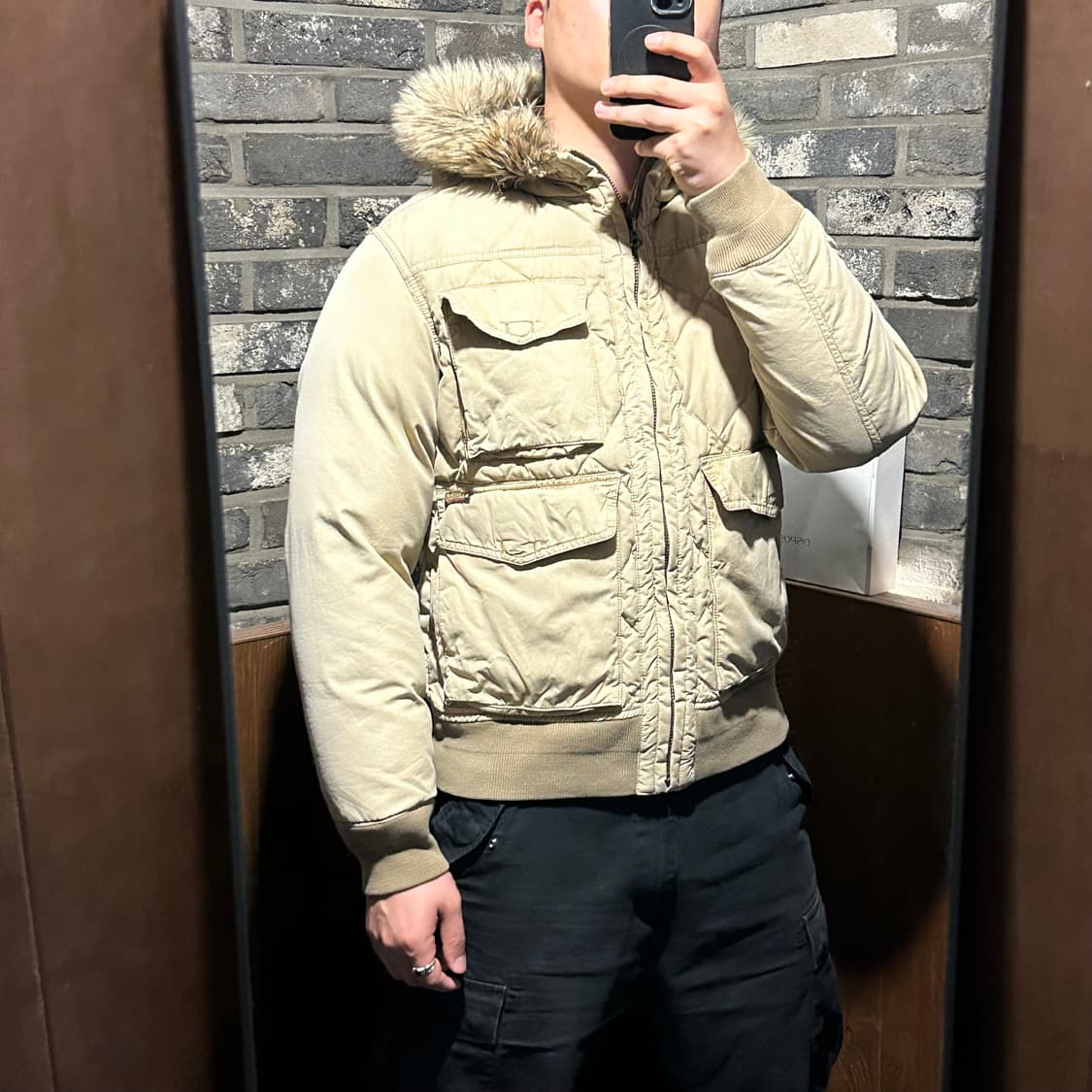 M) 폴로 랄프로렌 오리털 다이아 퀼팅 봄버 자켓 패딩 상품이미지9