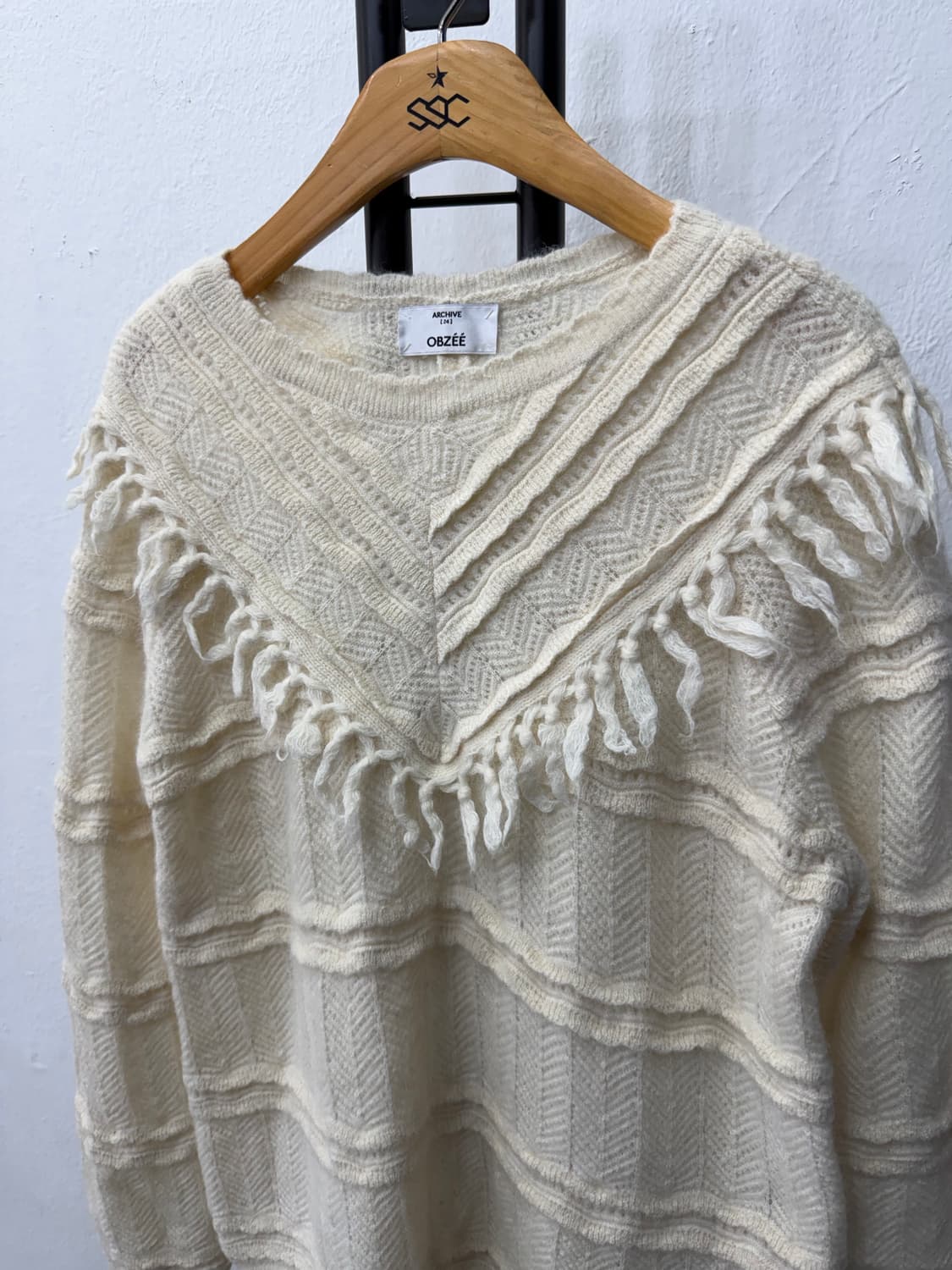 정품) 오브제 OBZEE 아카이브 한섬 브이넥 니트 95 상품이미지3