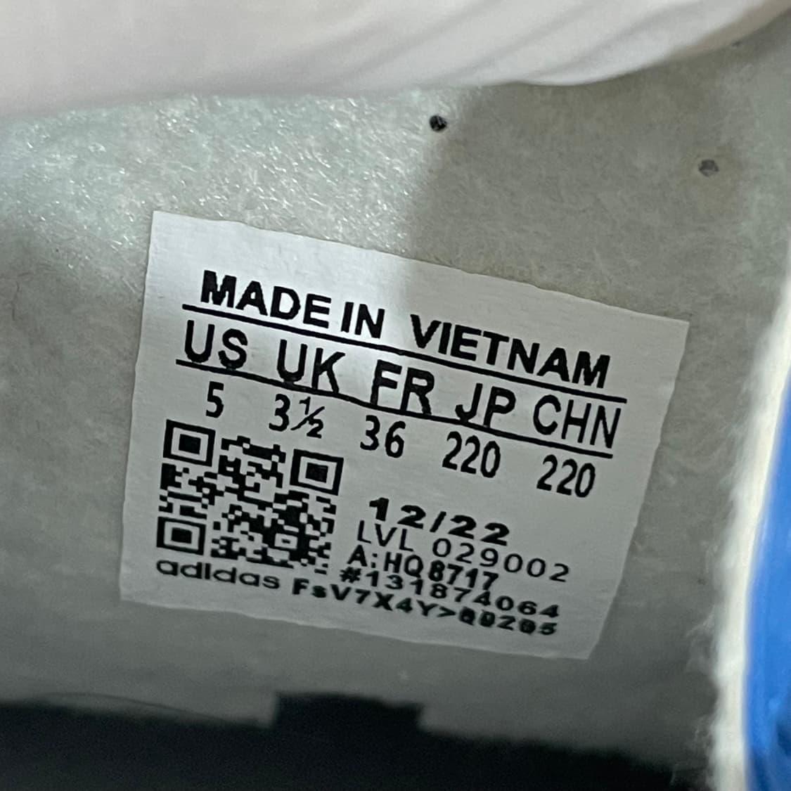 593) 아디다스 가젤 인도어 블루 퓨전 220mm 상품이미지9