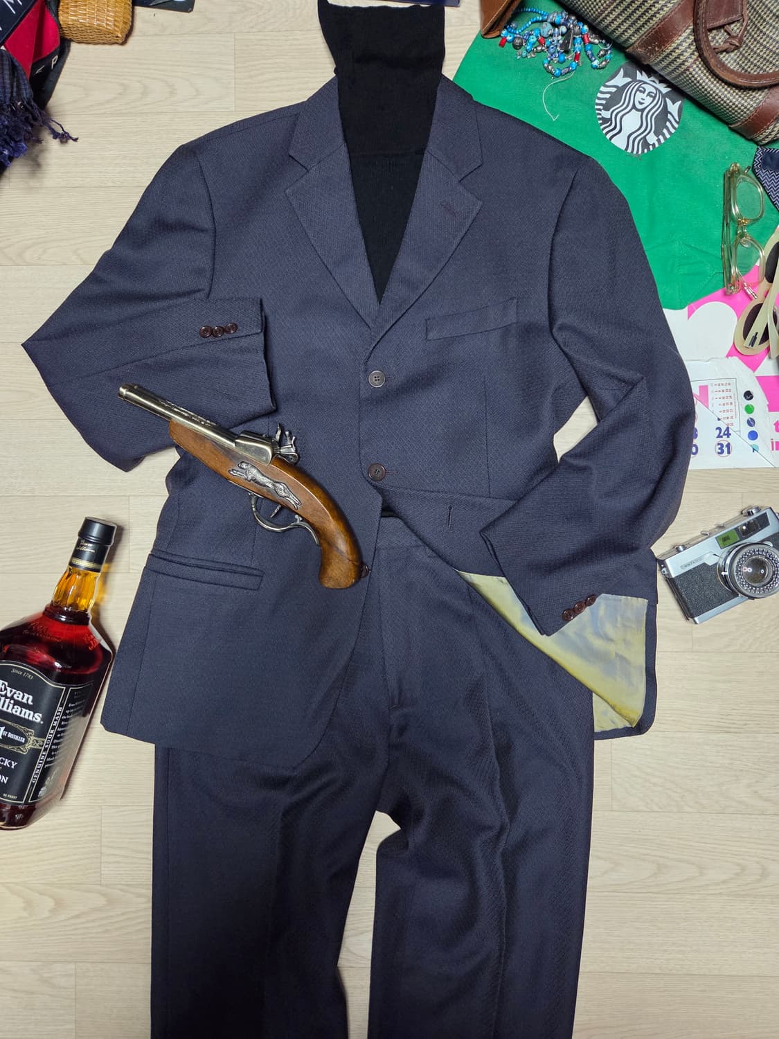 (ITALY)VERSACE 베르사체 3버튼 수트 셋업 정장 세트 상품이미지3