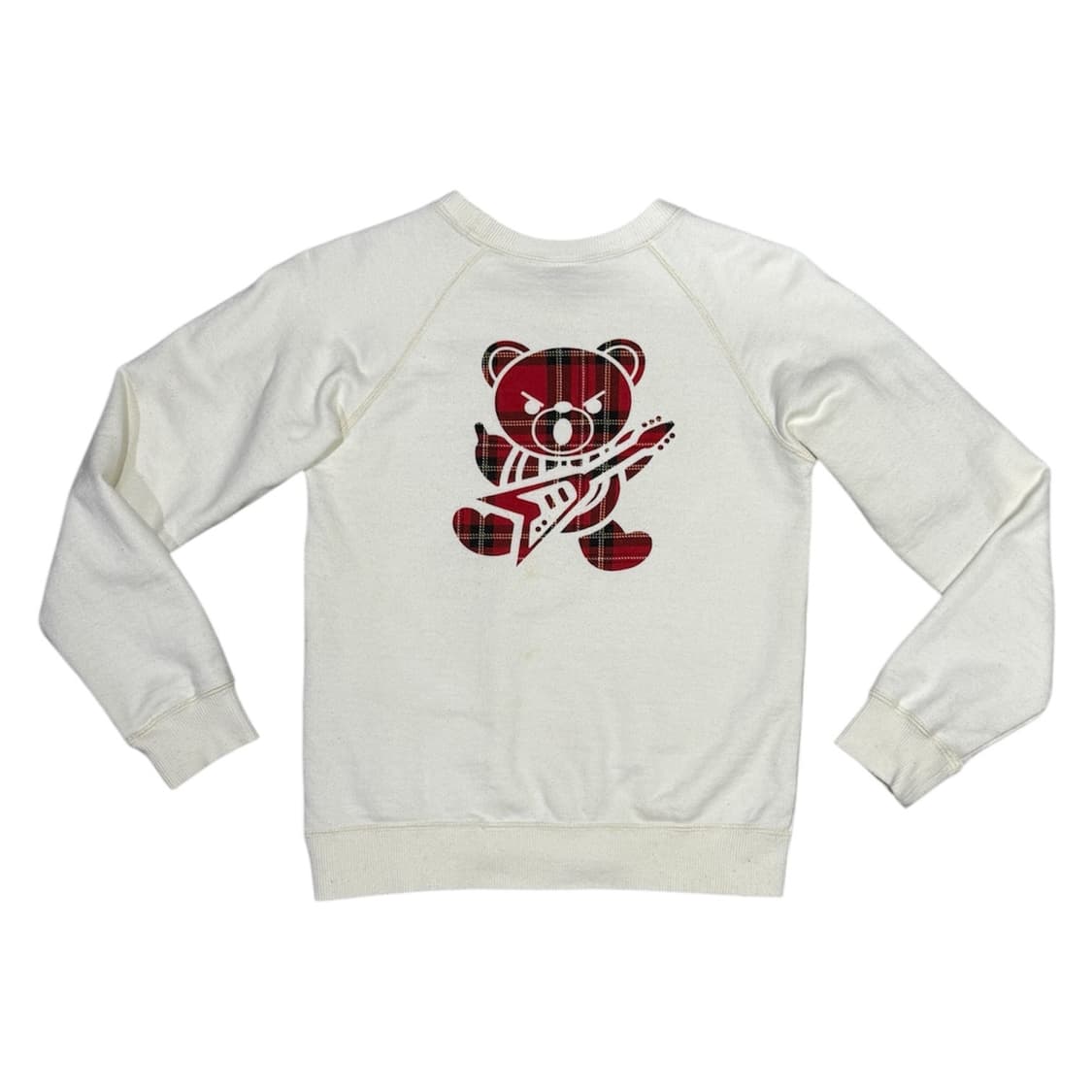 히스테릭 글래머 아카이브 체크 패턴 퍽베어 맨투맨 스웨터 상품이미지1