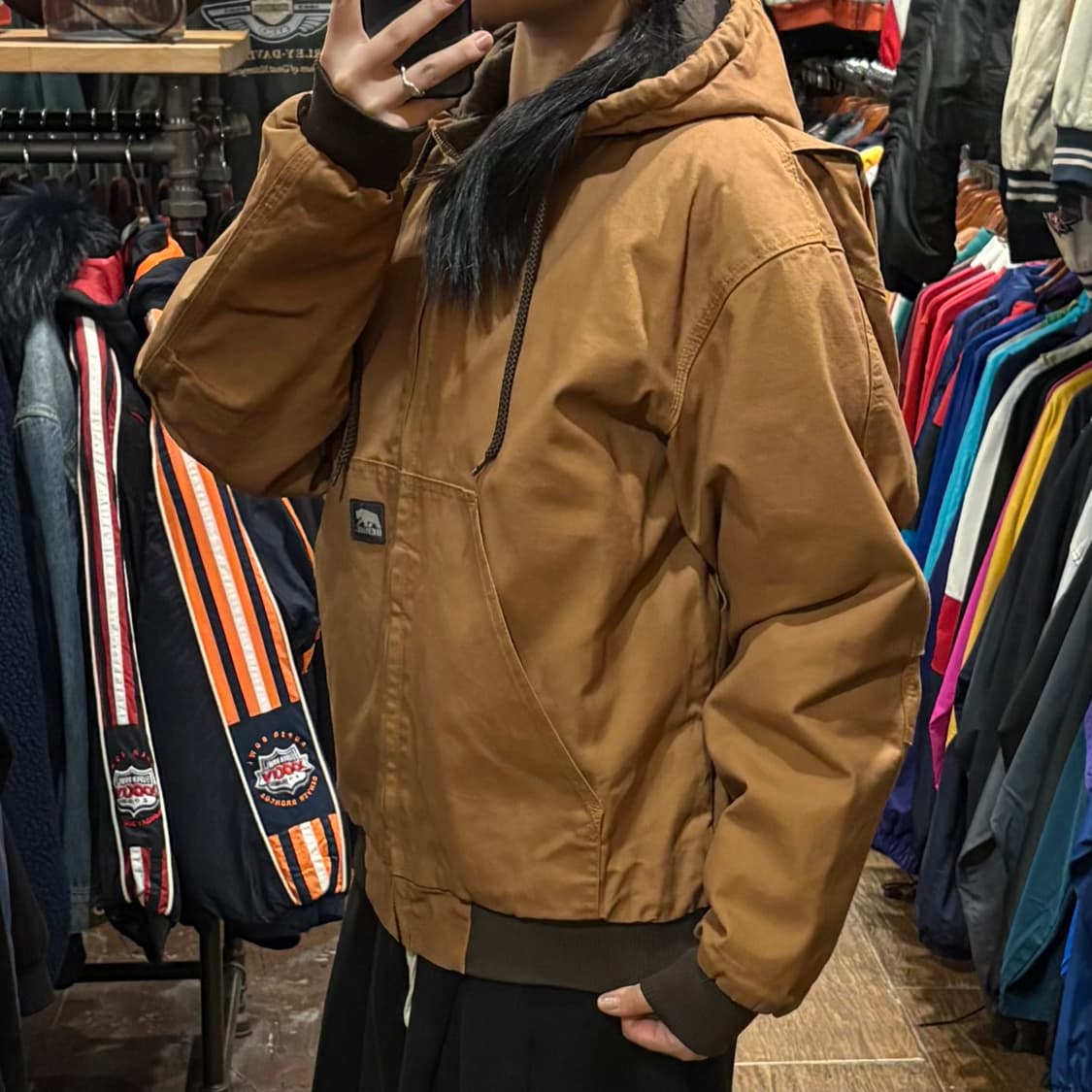 [HI] 번 워크자켓 브라운 상품이미지3