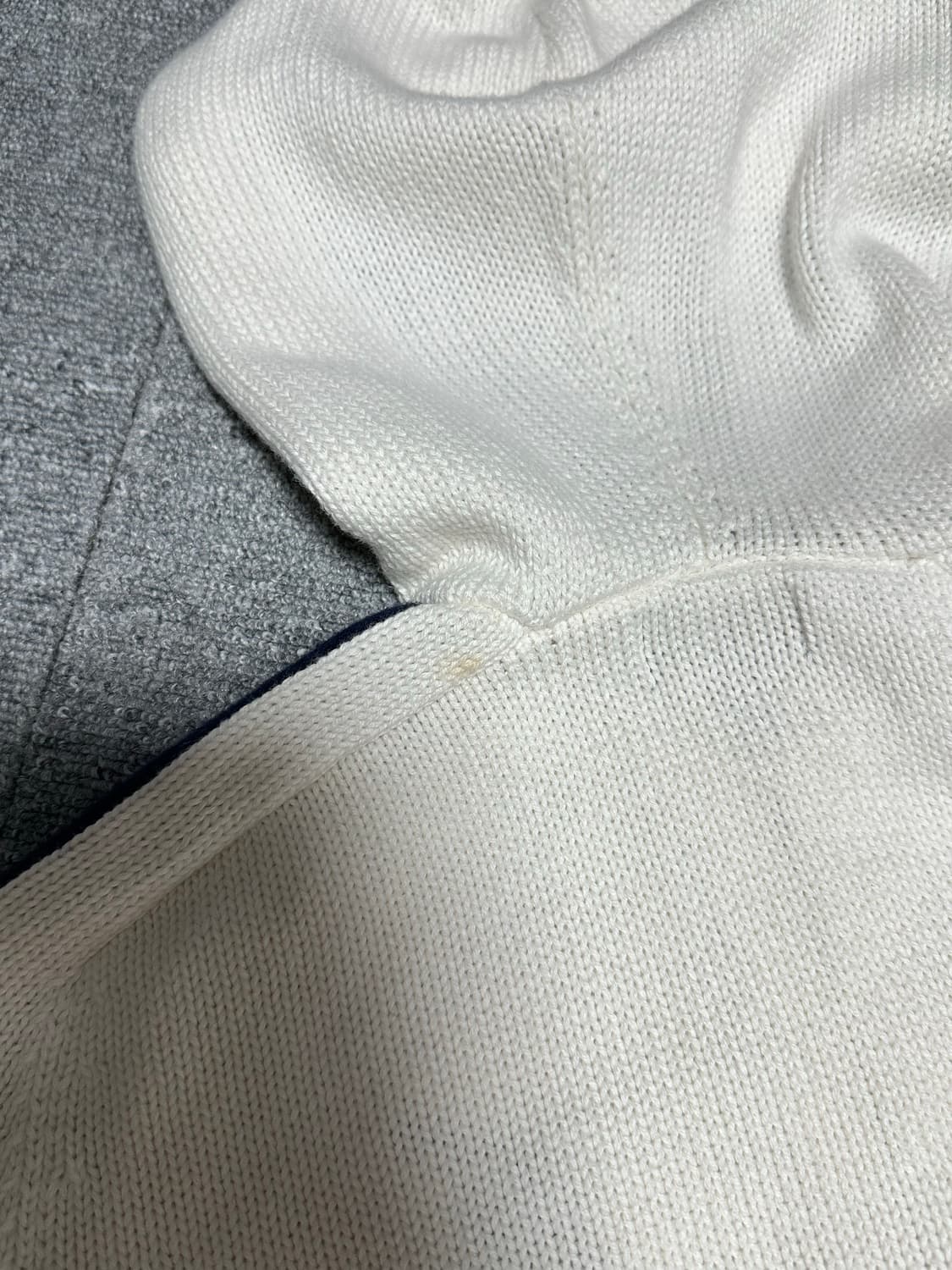 폴로 빅포니 니트 후드집업 화이트 희귀매물 상품이미지7