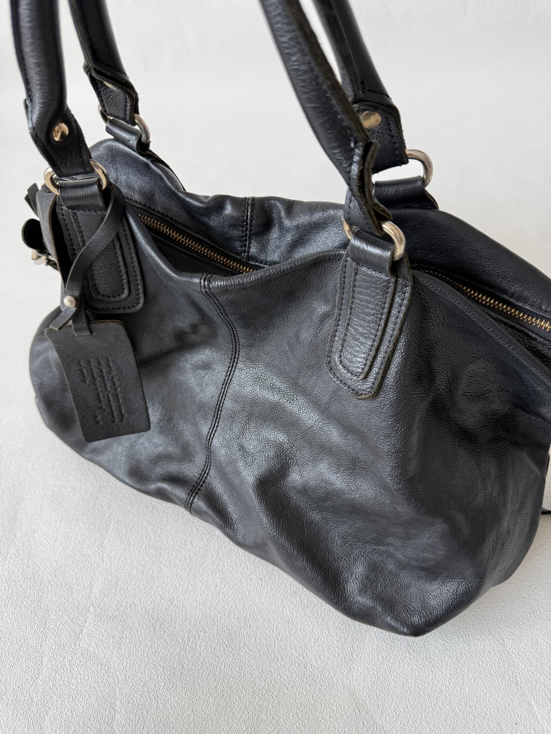 Pre owned 레더 보스톤백 상품이미지2