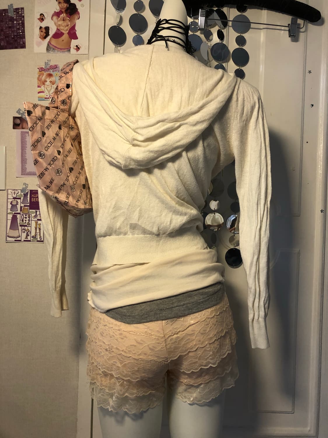 knit hoodie rose ivory outer 상품이미지2