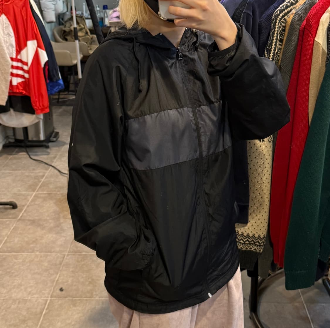 [NO.9] vtg 블랙 바람막이 상품이미지2