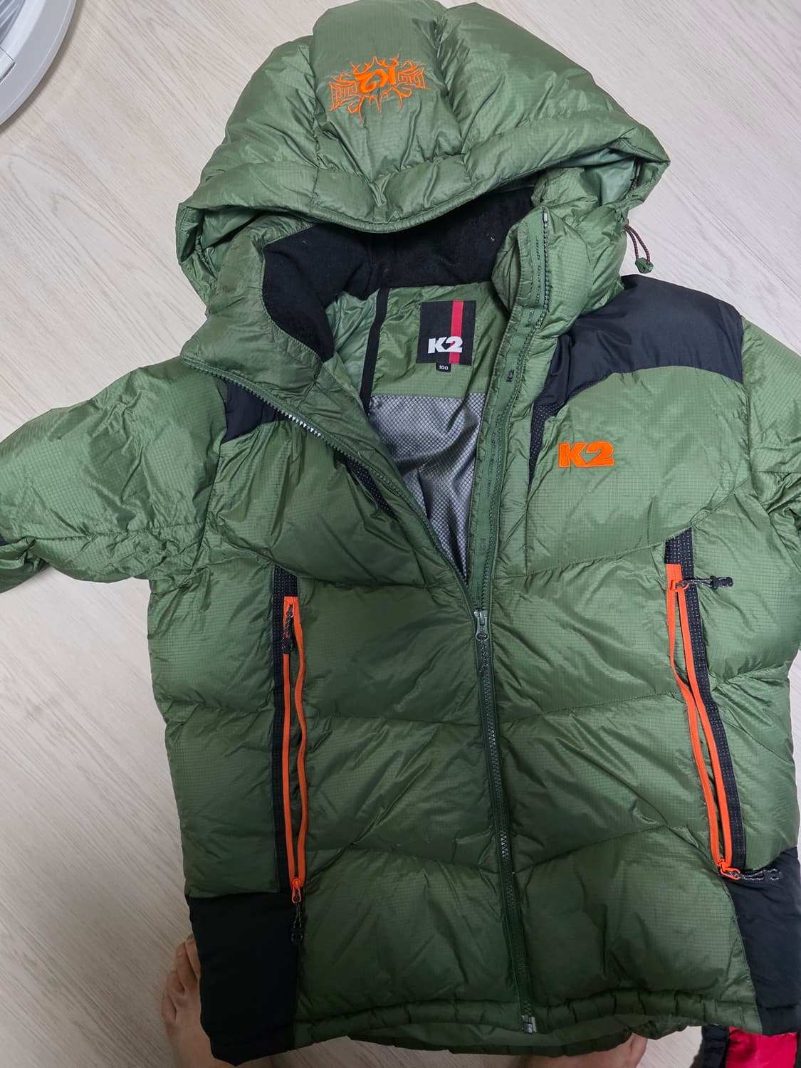 K2 패딩 올리브색 상품이미지1