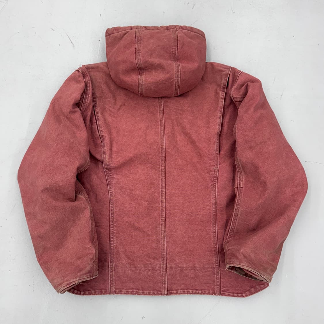 칼하트 OG W141 VRS 살몬 핑크 덕액티브 후드 워크자켓 J130 상품이미지3