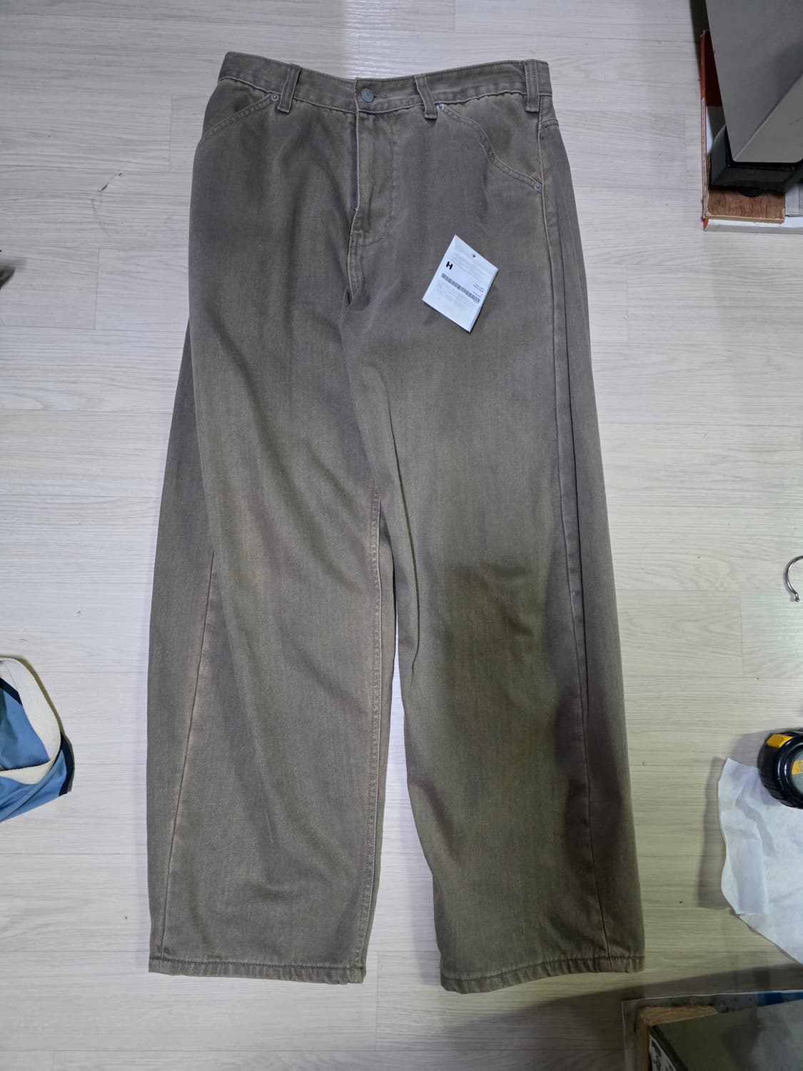 해칭룸 커브 진 워시드 베이지 3(M) 상품이미지1