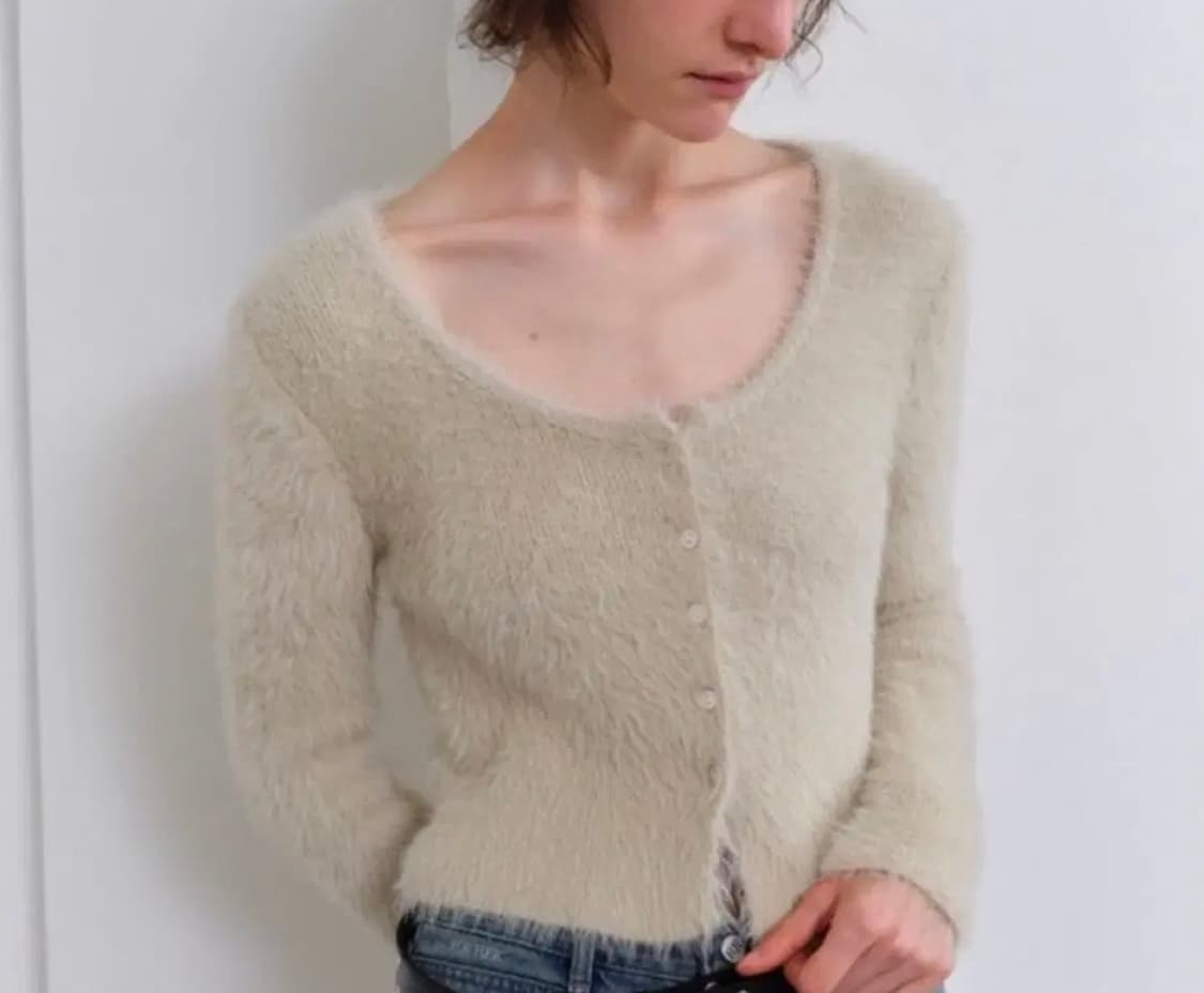 포허 퍼 가디건 상품이미지1