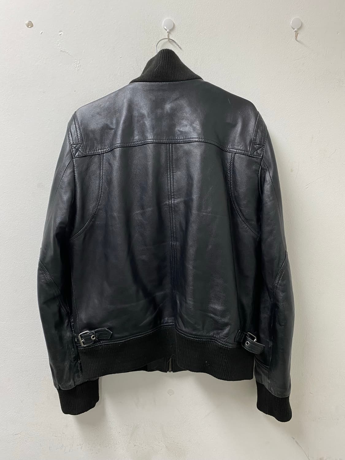 [Zara]Minimal Black Shell Leather Jacket 상품이미지5