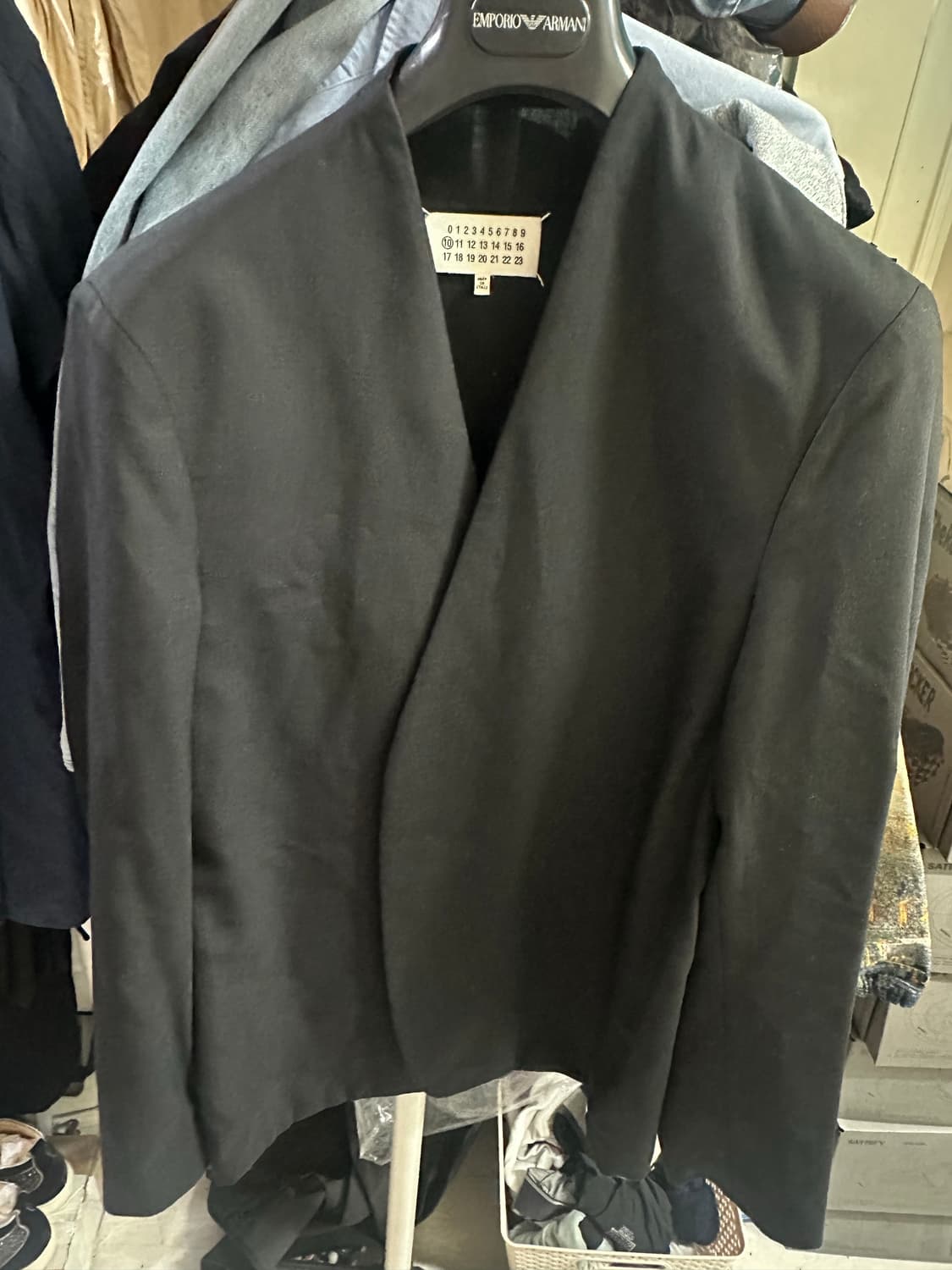 [50] 메종 마르지엘라 카라리스 자켓 블랙 상품이미지1