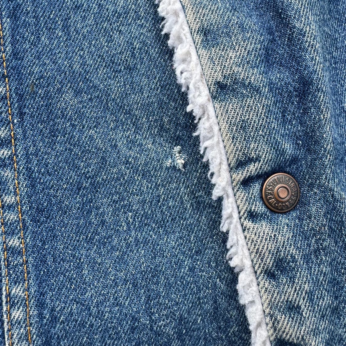 [XL] 80s Levis 리바이스 셰르파 데님 자켓 상품이미지7