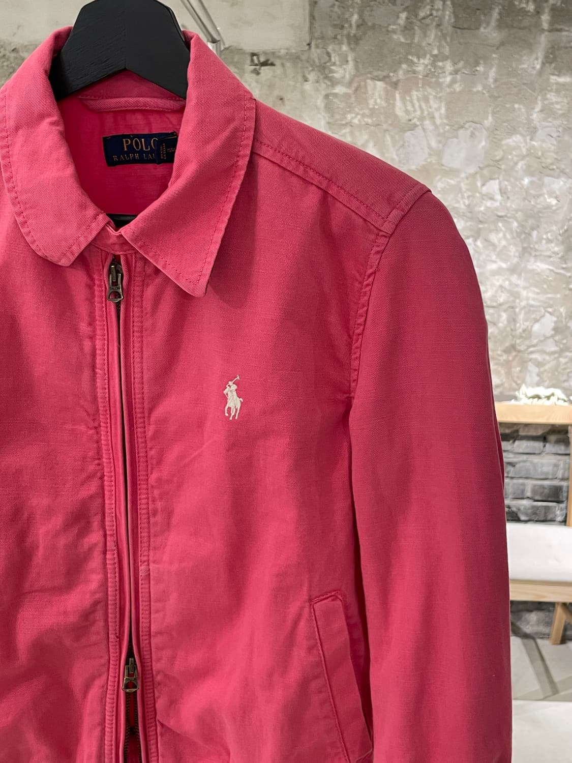 폴로 랄프로렌 플라밍고 화이트포니 스펠링 투 웨이 스윙 탑 자켓 상품이미지3