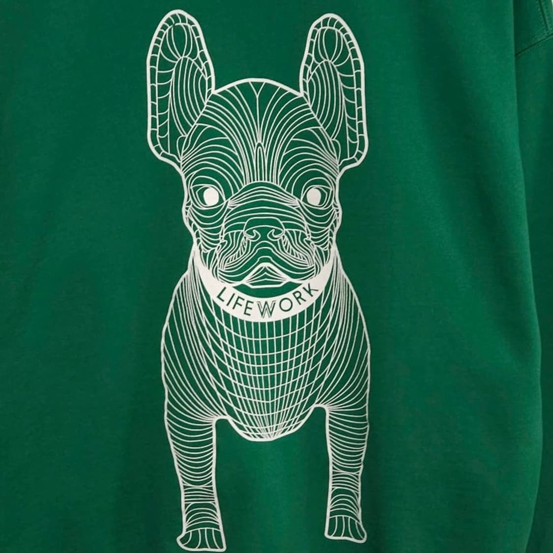 남녀공용S)LIFEWORK 라이프워크 시그니처 빅라독 맨투맨 그린 상품이미지2