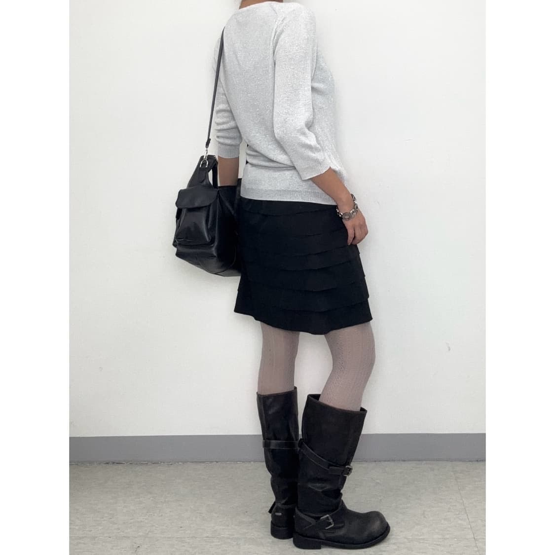빈티지 블랙 캉캉 스커트 상품이미지4