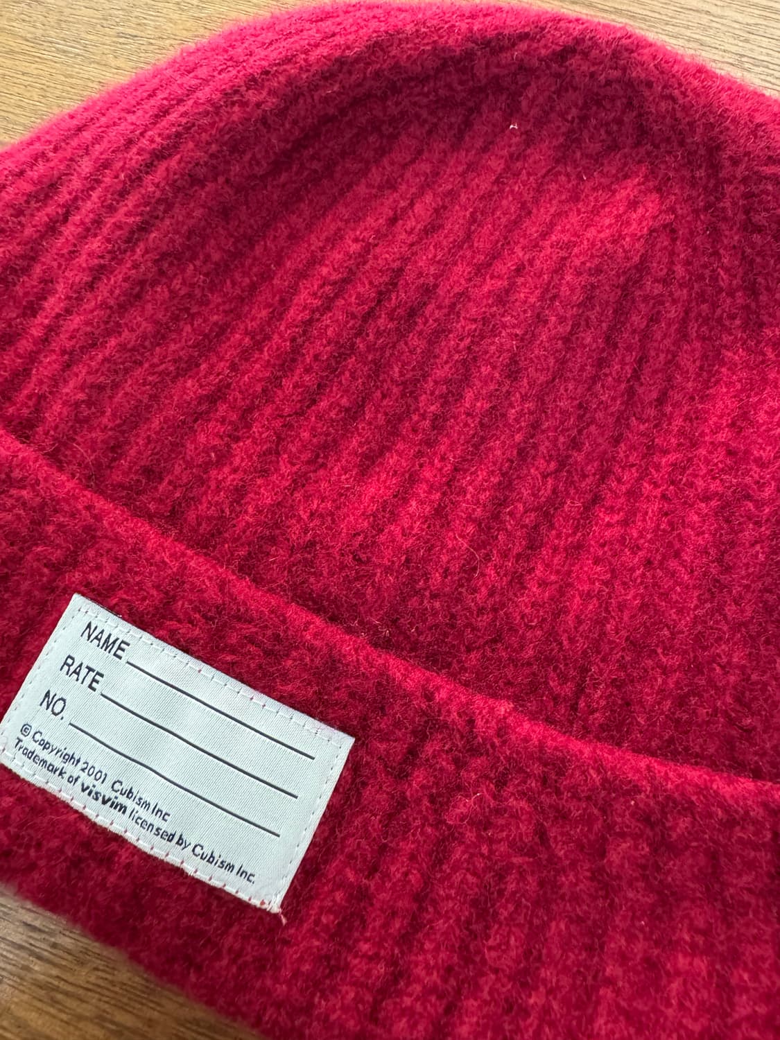 [OS] 비즈빔 네임택 울 와치캡 버건디 상품이미지5