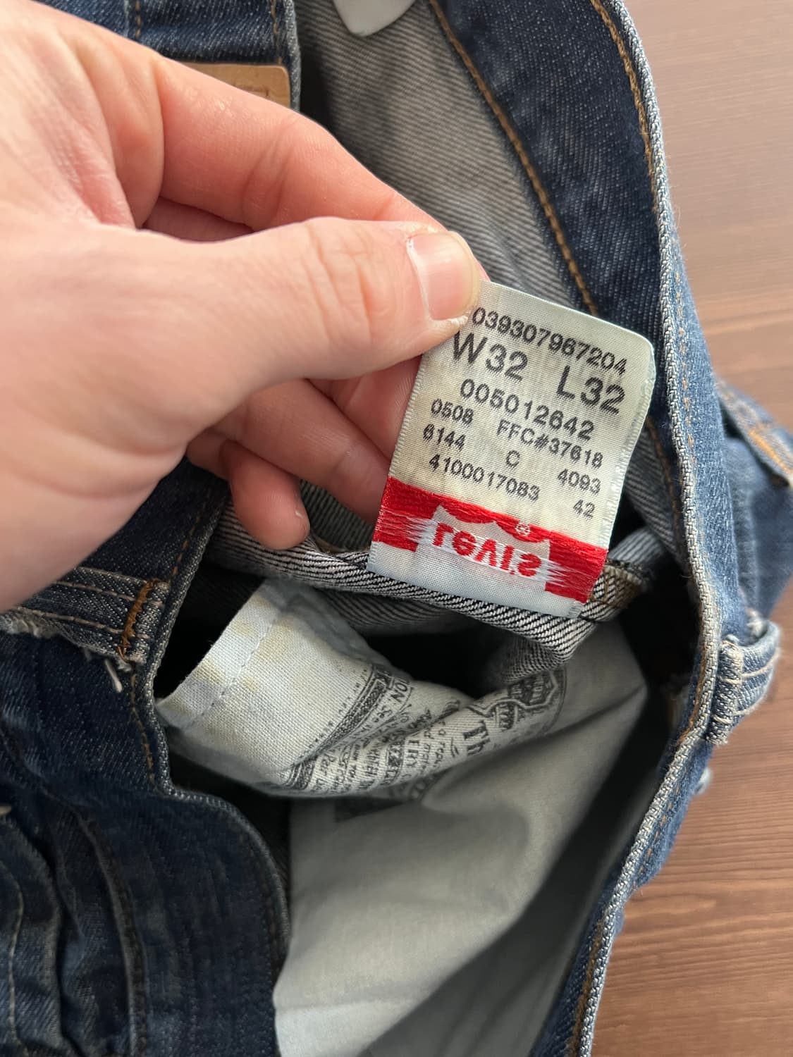 00s Levis 리바이스 501 스트레이트 버튼플라이 데님 팬츠 상품이미지8