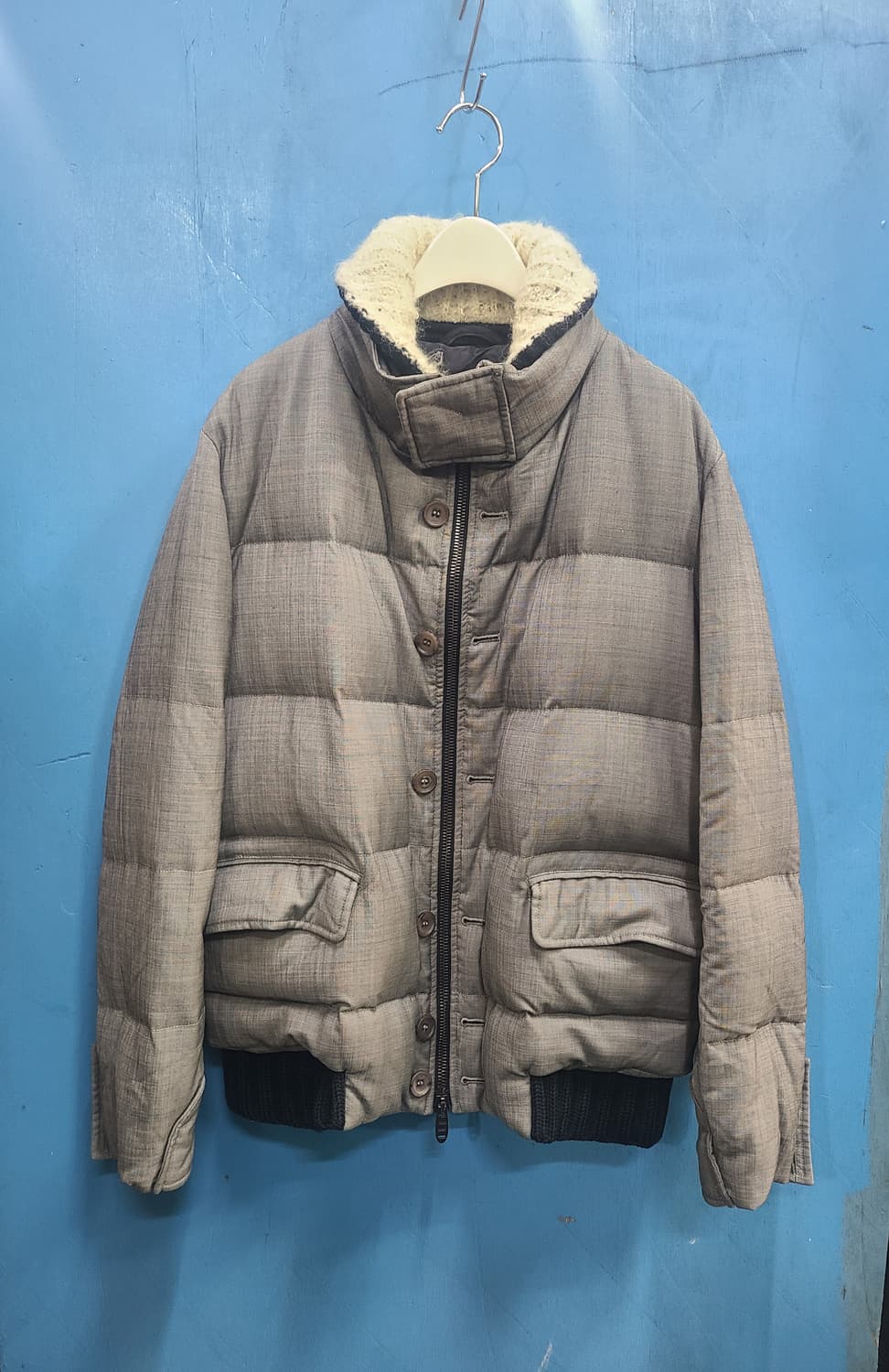 이태리 에르마노설비노 2010맨즈 거위패딩자켓봄버like아메카지 상품이미지1