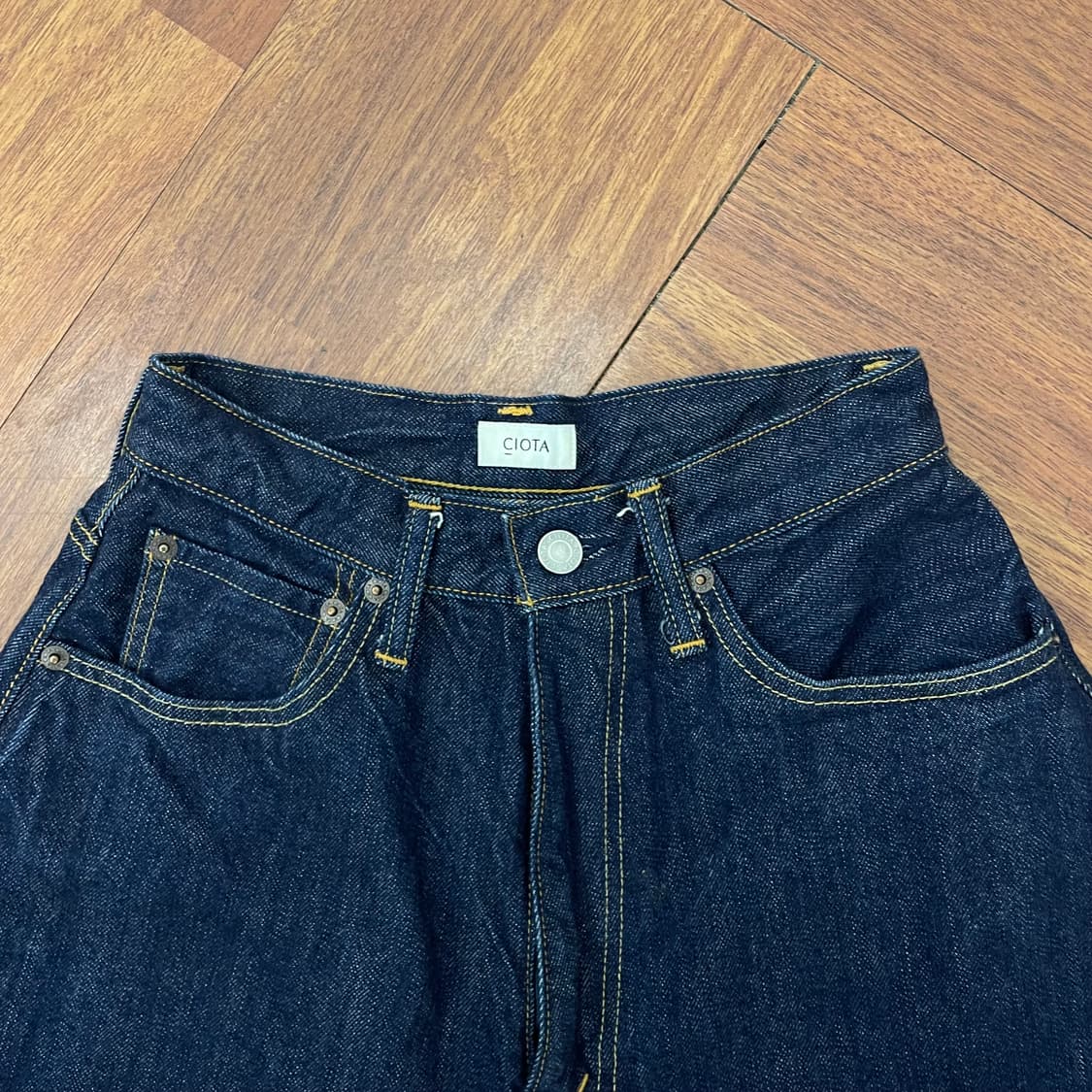 시오타 하이라이즈 5포켓 데님 팬츠 상품이미지5