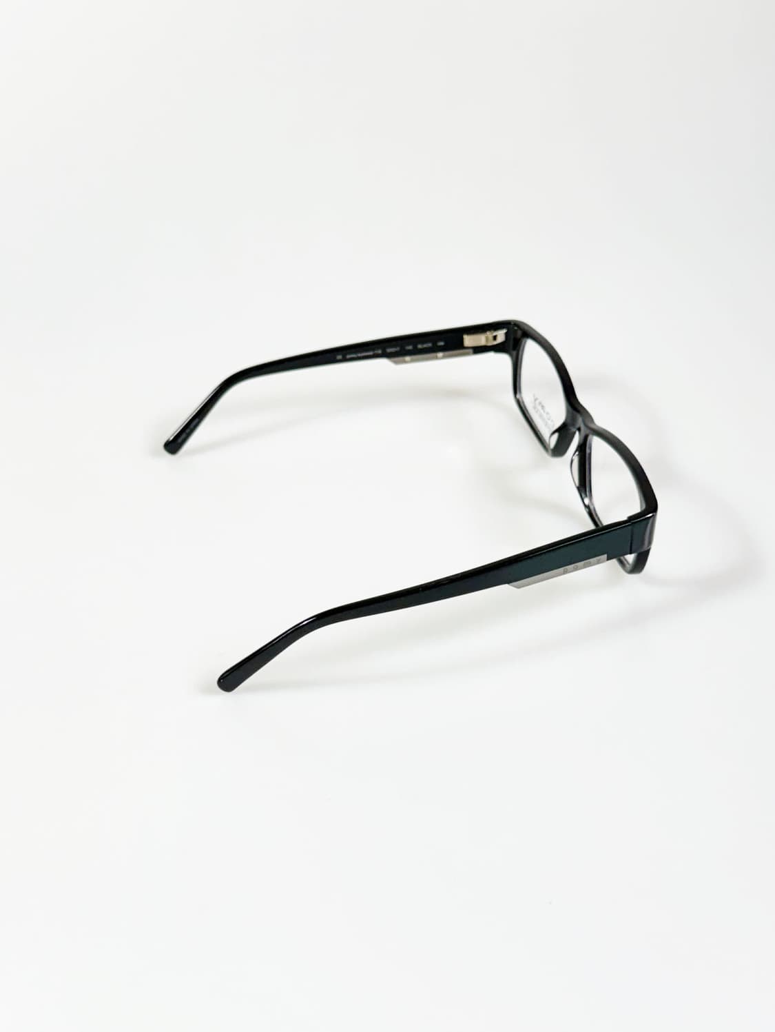 POMY 블랙 뿔테 스퀘어 프레임 빈티지 안경 상품이미지4