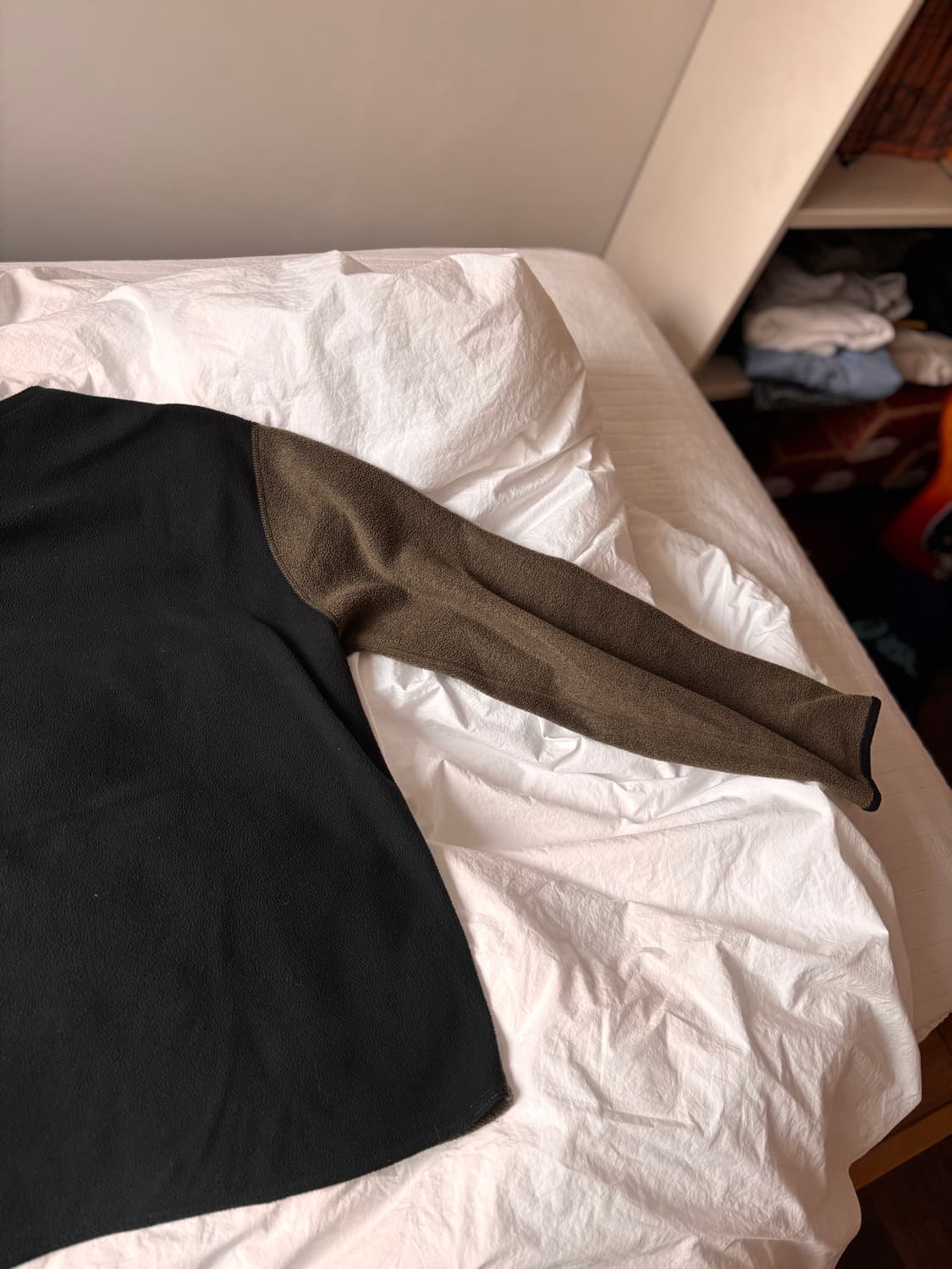 90s Polo Sport × Polartec 브이넥 플리스 L 카키블랙 상품이미지9