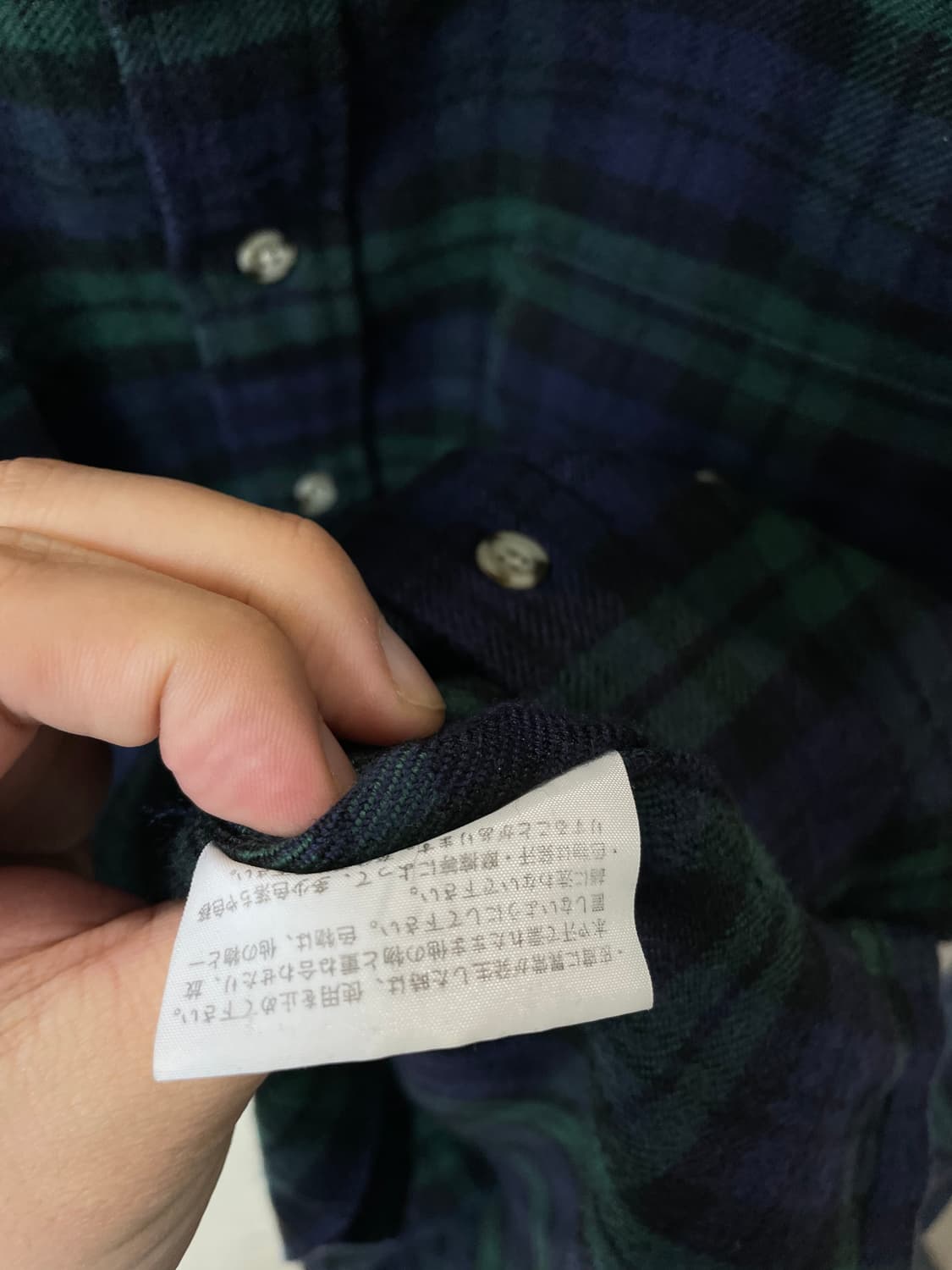 (M) 노스페이스 일본판 타탄체크 블랙와치 투포켓 셔츠 상품이미지6