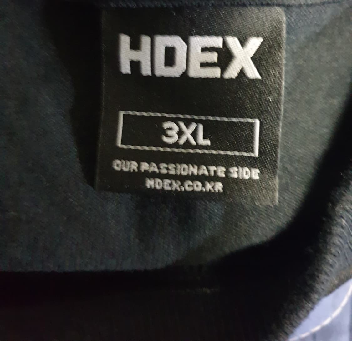 (24ss) HDEX 피트니스짐웨어 자이언트핏 코튼 반팔티 블랙(3XL) 상품이미지4