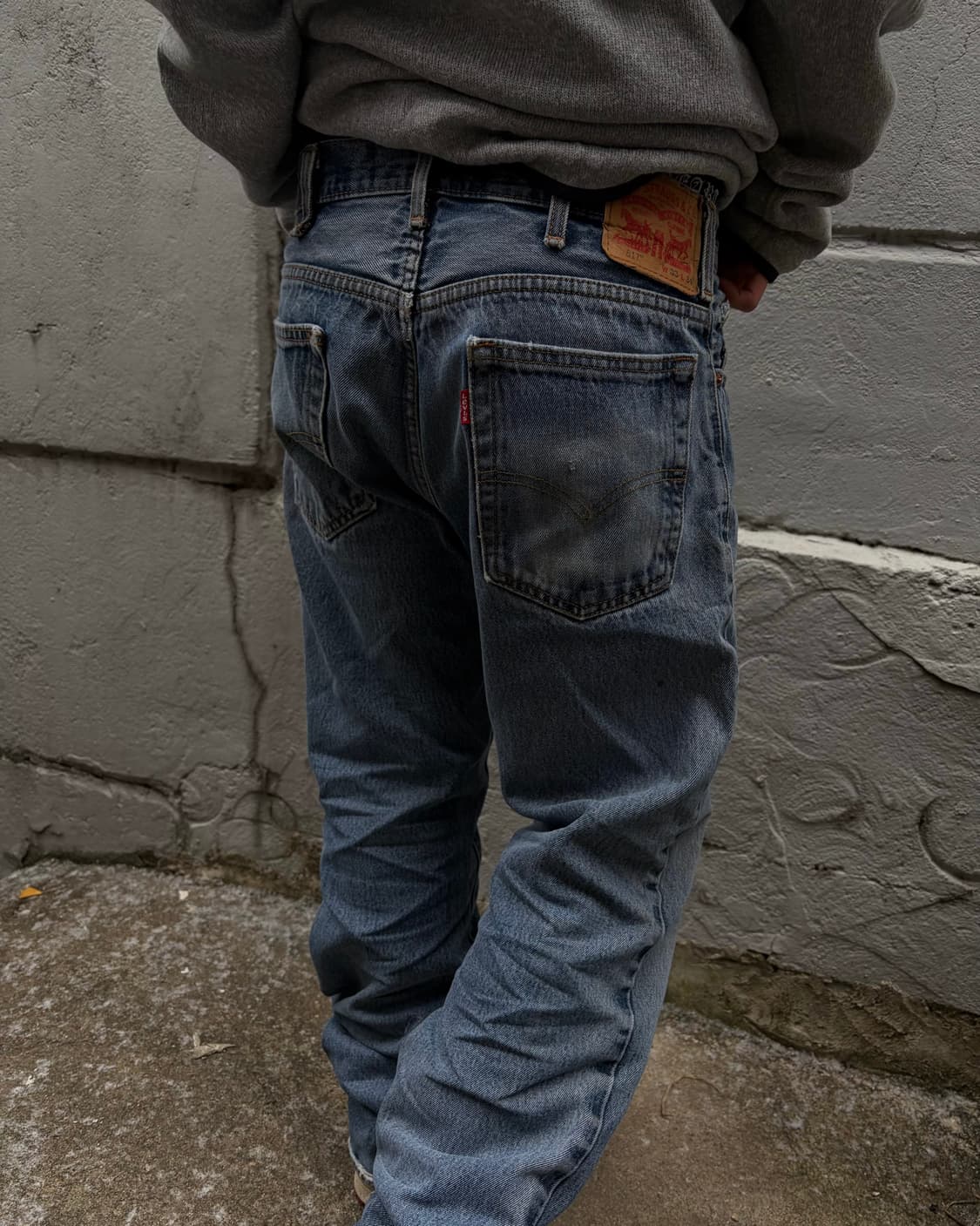 90s LEVIS 517 denim boots cut pants 상품이미지5