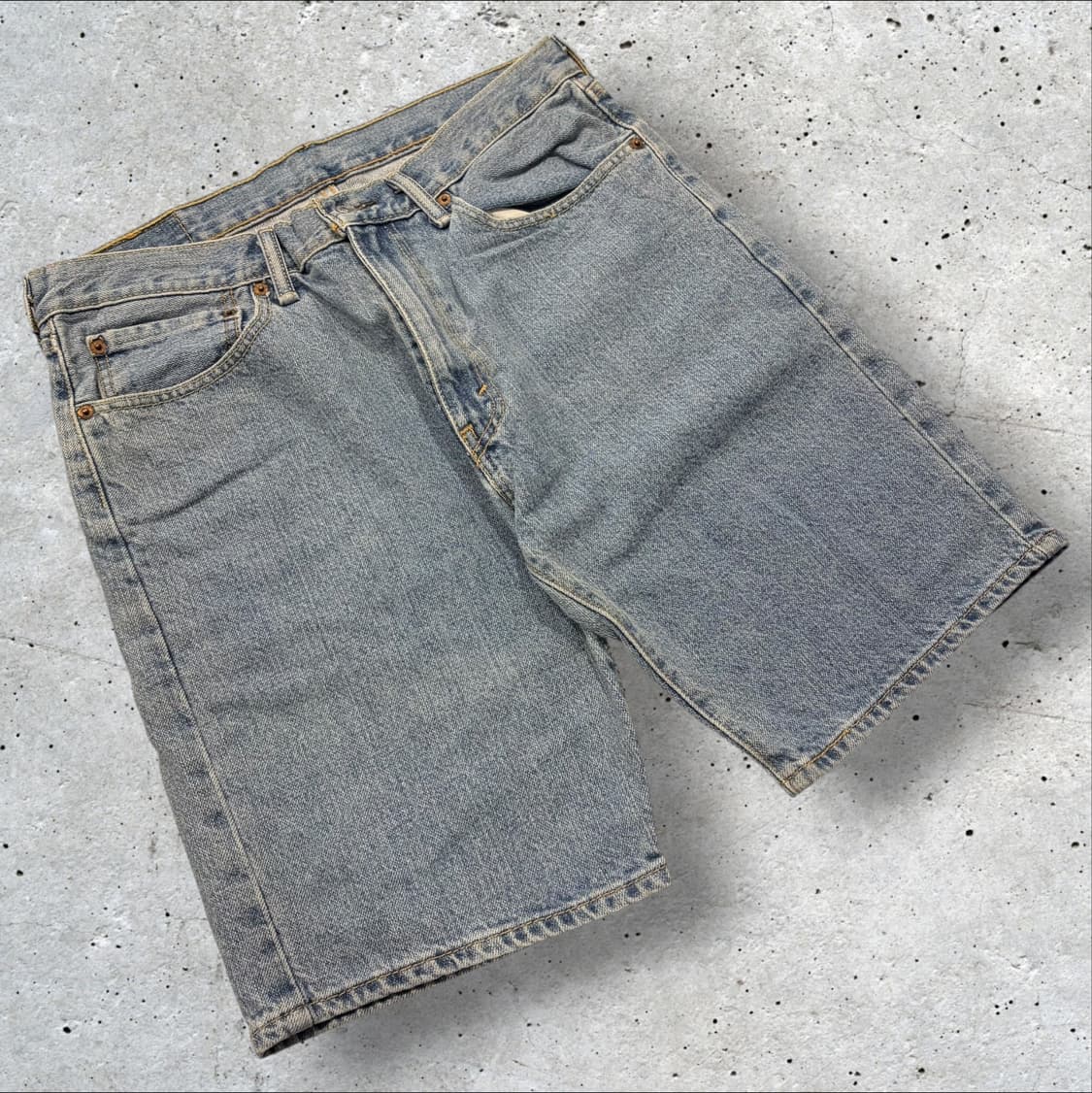 [34] 리바이스 505 데님 반바지 팬츠 레귤러핏 D586 상품이미지2