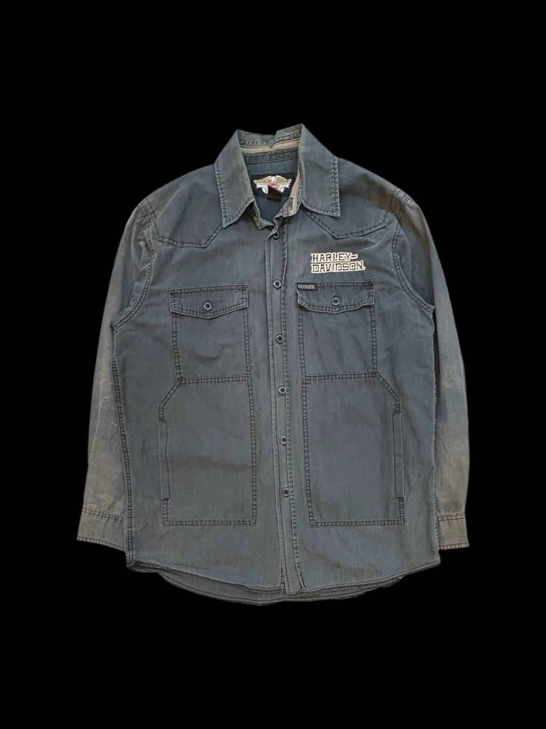 할리데이비슨 빈티지 코튼 워크 셔츠 상품이미지1