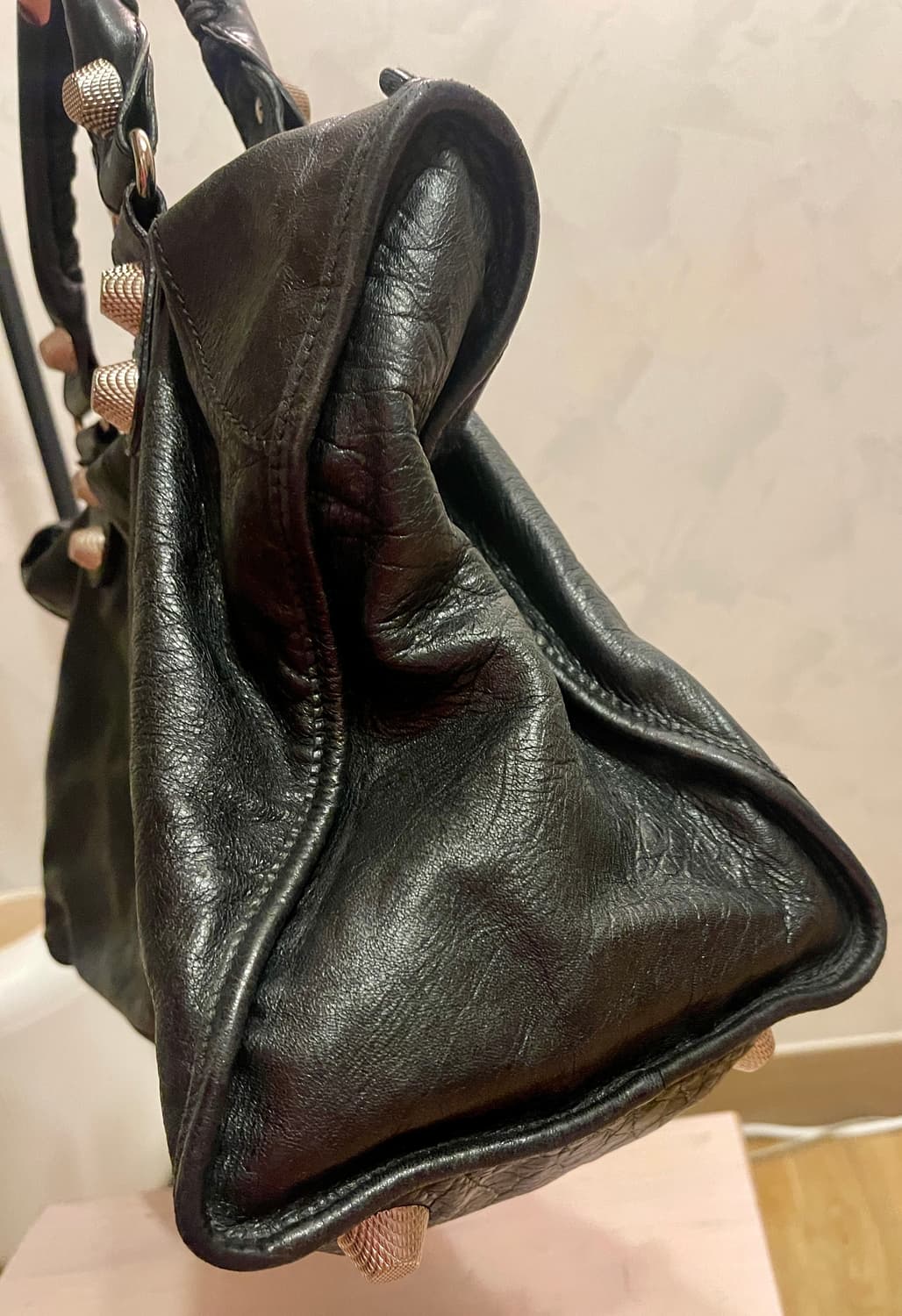 발렌시아가 Balenciaga자이언트 워크 백 블랙 상품이미지5