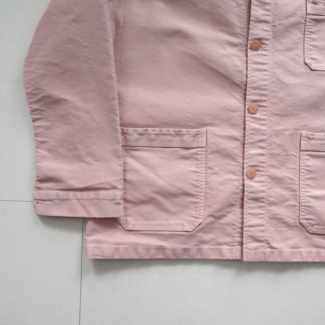 르몽생미셸 몰스킨 프렌치 워크자켓 핑크 50 상품이미지3