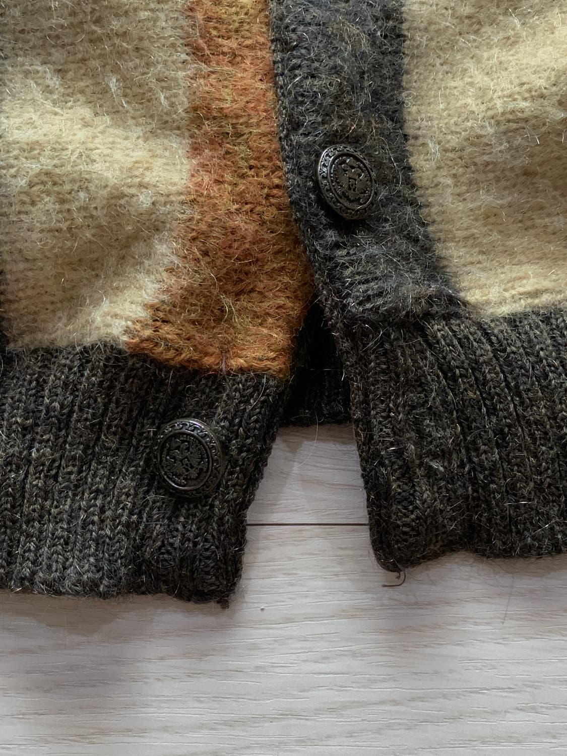 60s 타운크래프트 울&모헤어 스트라이프 카디건 상품이미지6