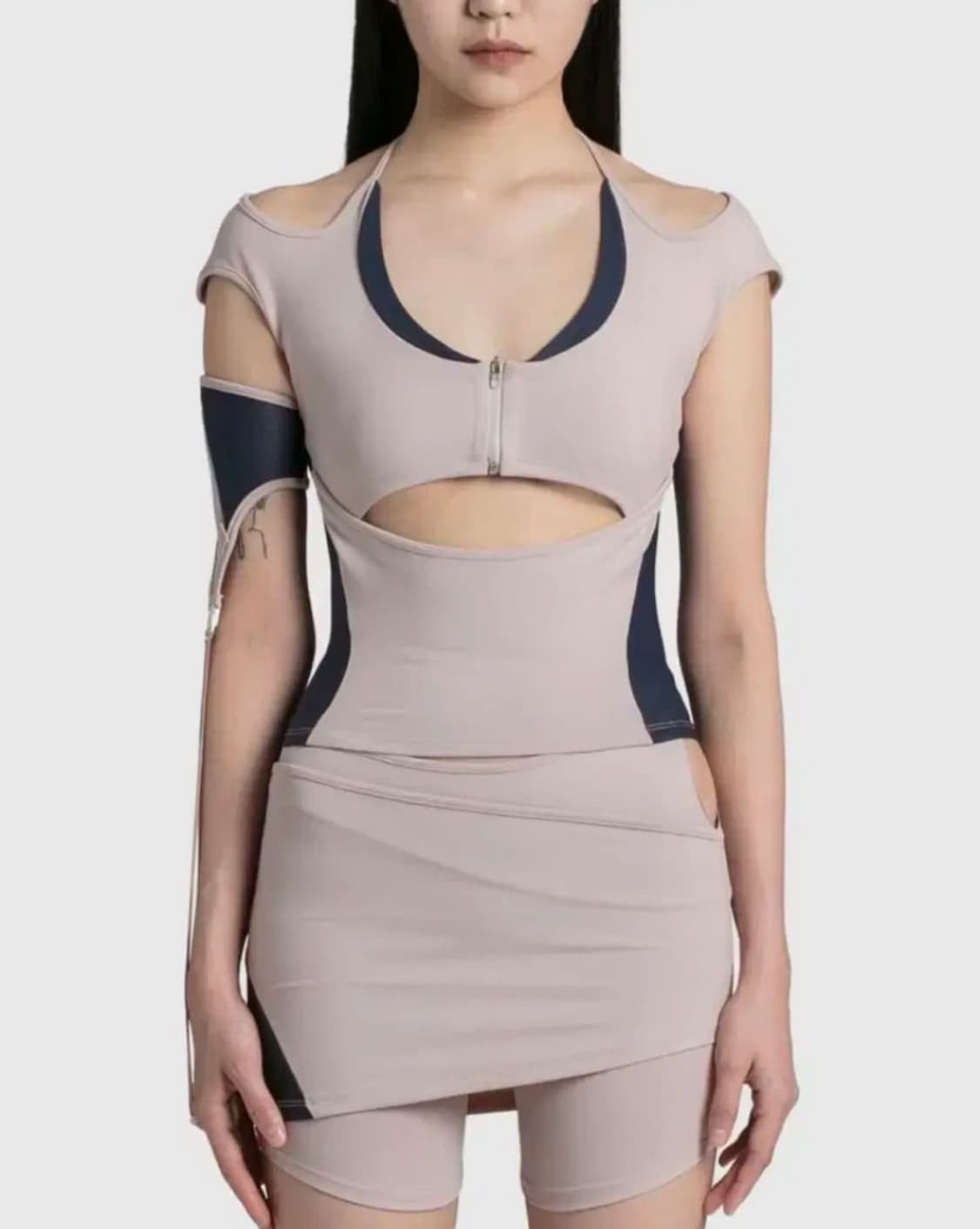 (2) 혜인서 홀터 레이서탑 애쉬핑크 상품이미지1