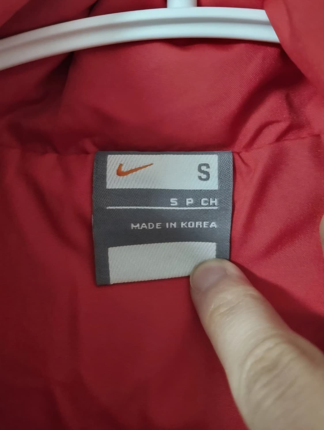 나이키 올드스쿨 오리털 패딩 조끼 레드 S 상품이미지4