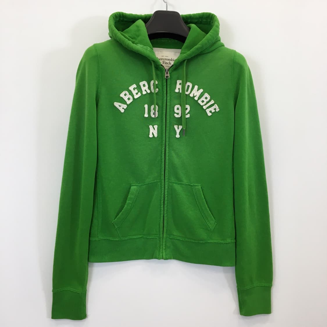 아베크롬비 Y2K 아치로고 그린 후드집업 M  상품이미지1