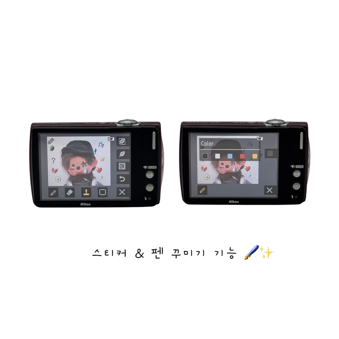 (꾸미기 기능🖌️✨) 니콘 쿨픽스 S230 디지털카메라 디카 상품이미지4