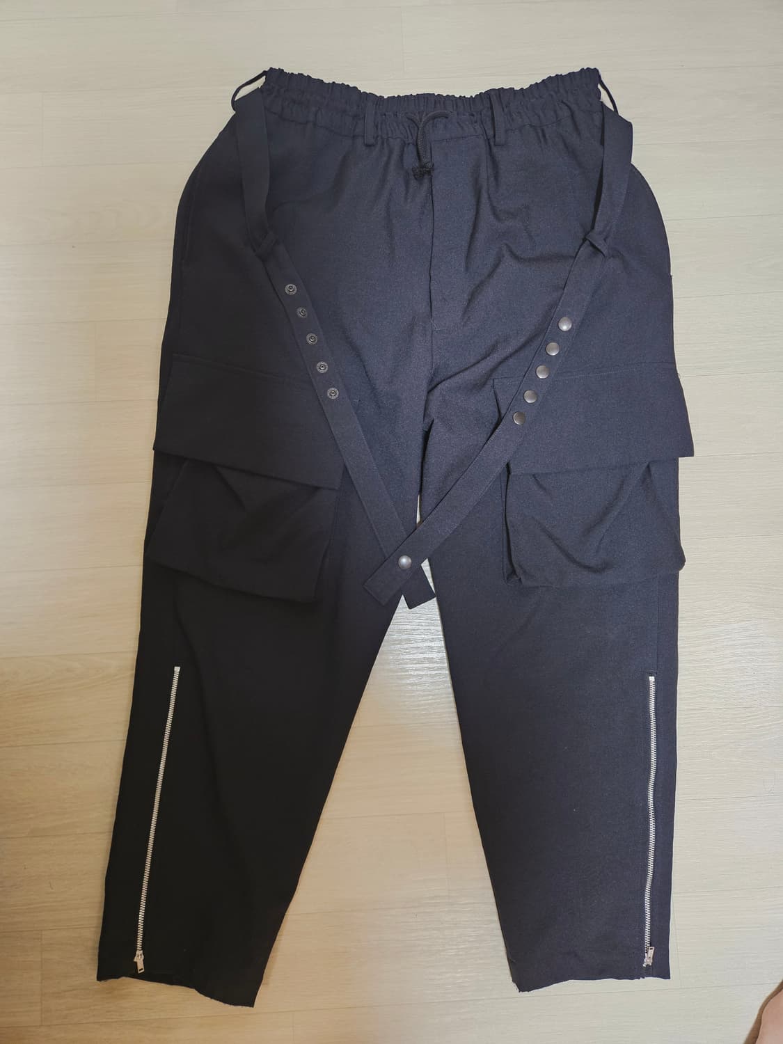 Yohji Yamamoto 요지 S'yte 카고 배기 사루엘 팬츠 블랙 상품이미지3