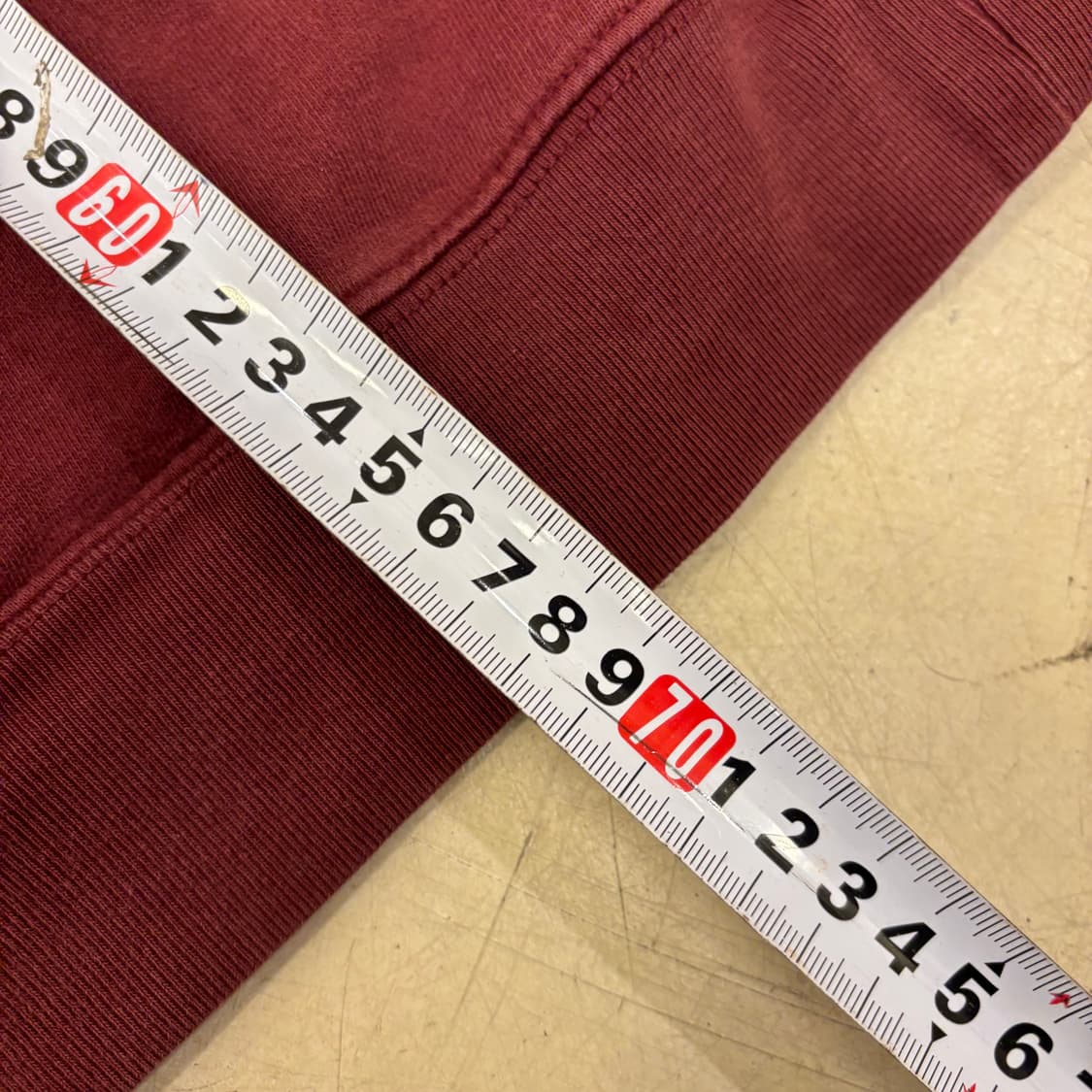 갭 빅로고 버건디 후드티 상품이미지4