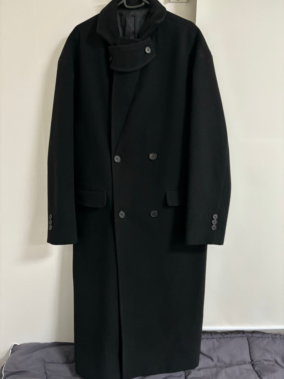 Object Service 더블 브레스티드 울 코트 상품이미지8