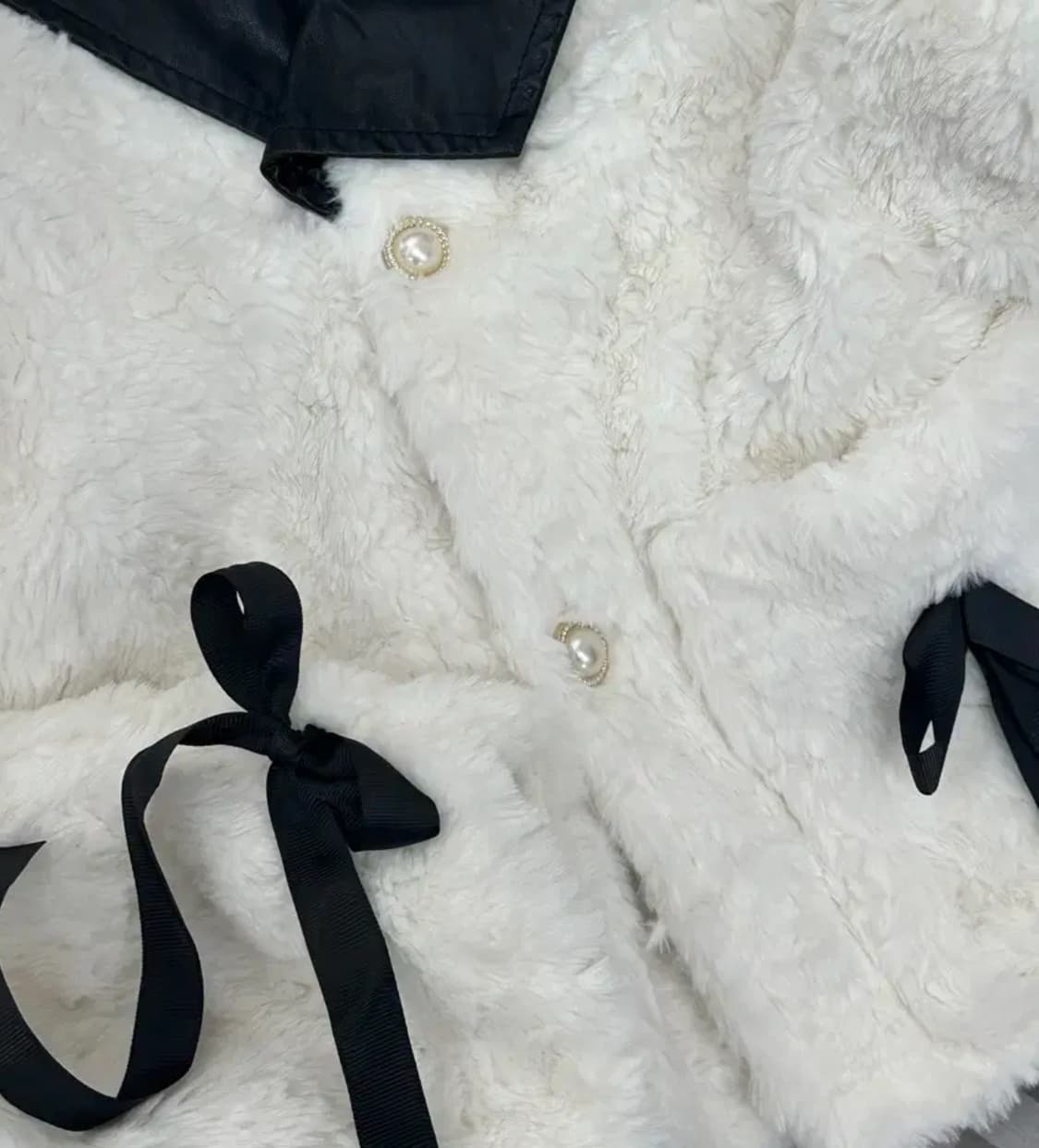 🖤슈슈룬 쇼콜라깔 지뢰계 코디세트🖤 히메갸루 러블리 공겜여주 퍼자켓 상품이미지5