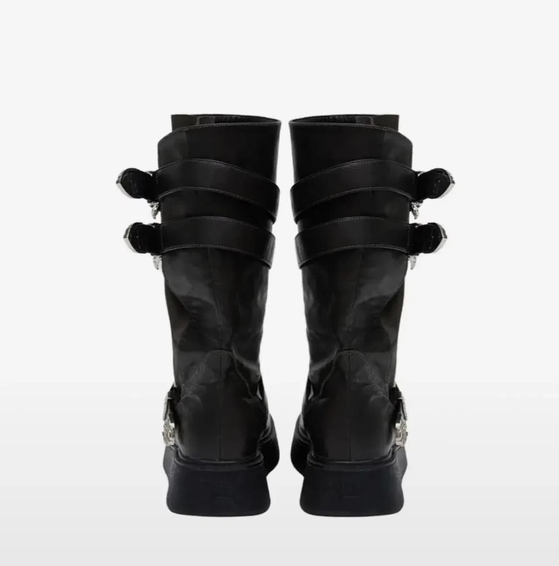 Yeel WESTERN BUCKLE FOLDING BOOTS DARK K 상품이미지3