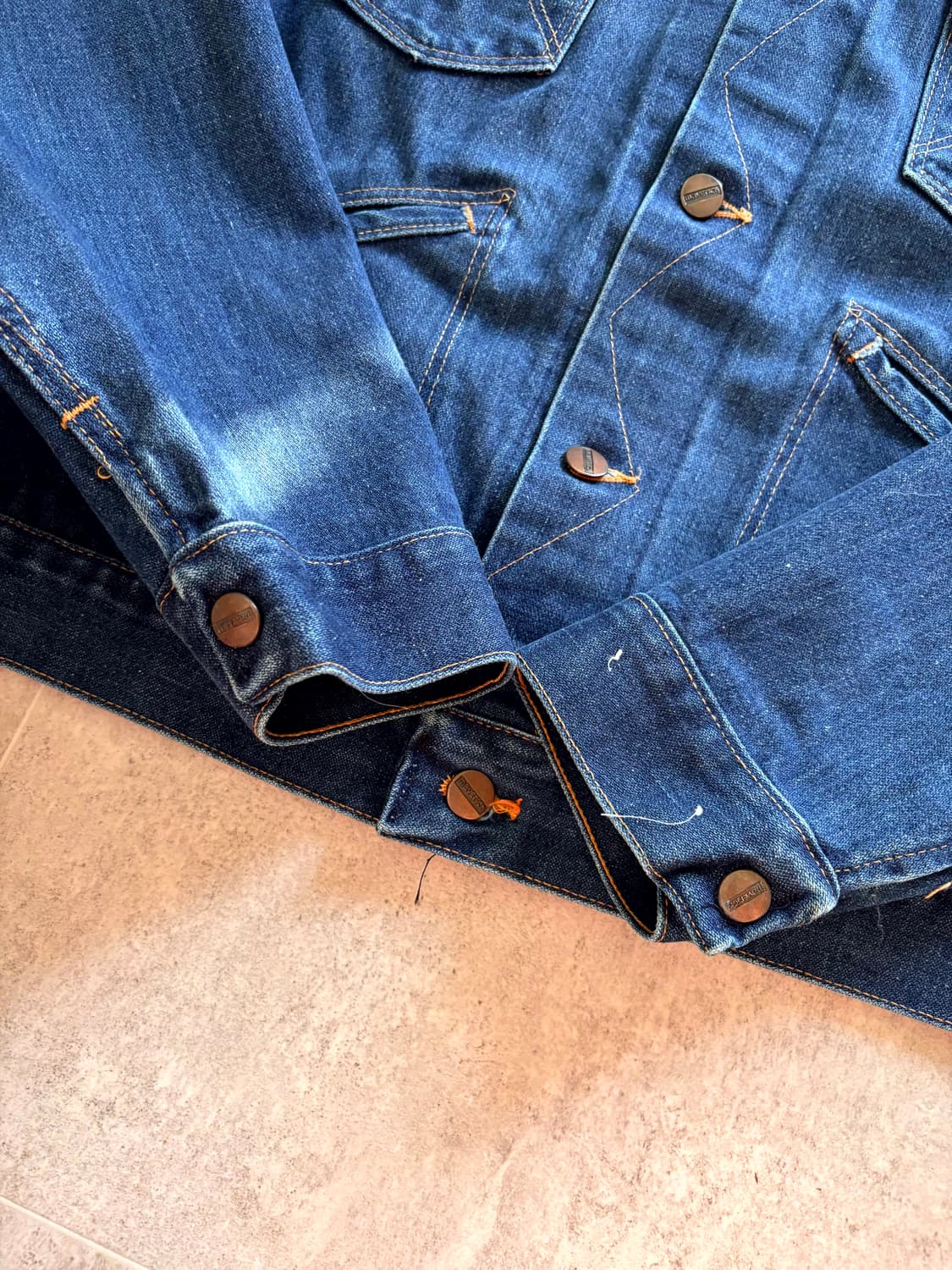 70's 랭글러 124MJ 데님 자켓 46(105) 상품이미지4